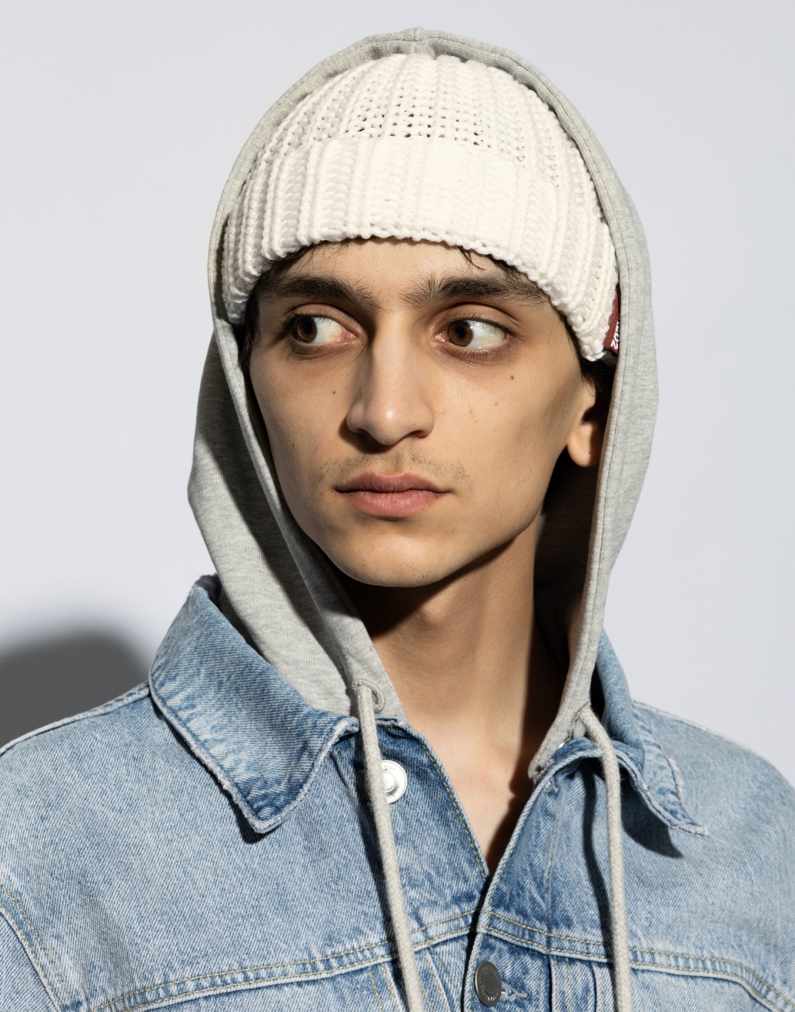 DSQUARED2 Logo Tag Knit Wool Beanie for Men