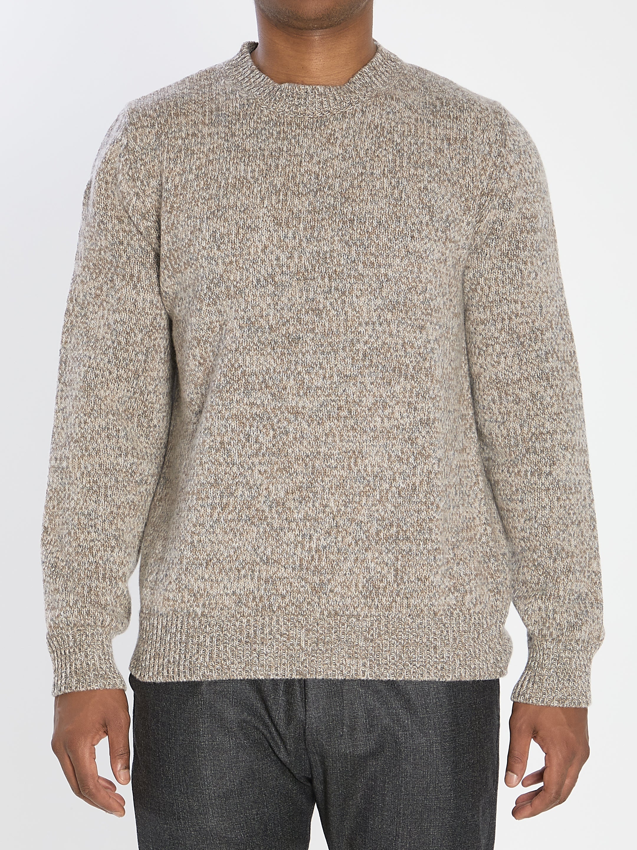 BARENA Classic Fit Knit Crew Neck Sweater - Size L