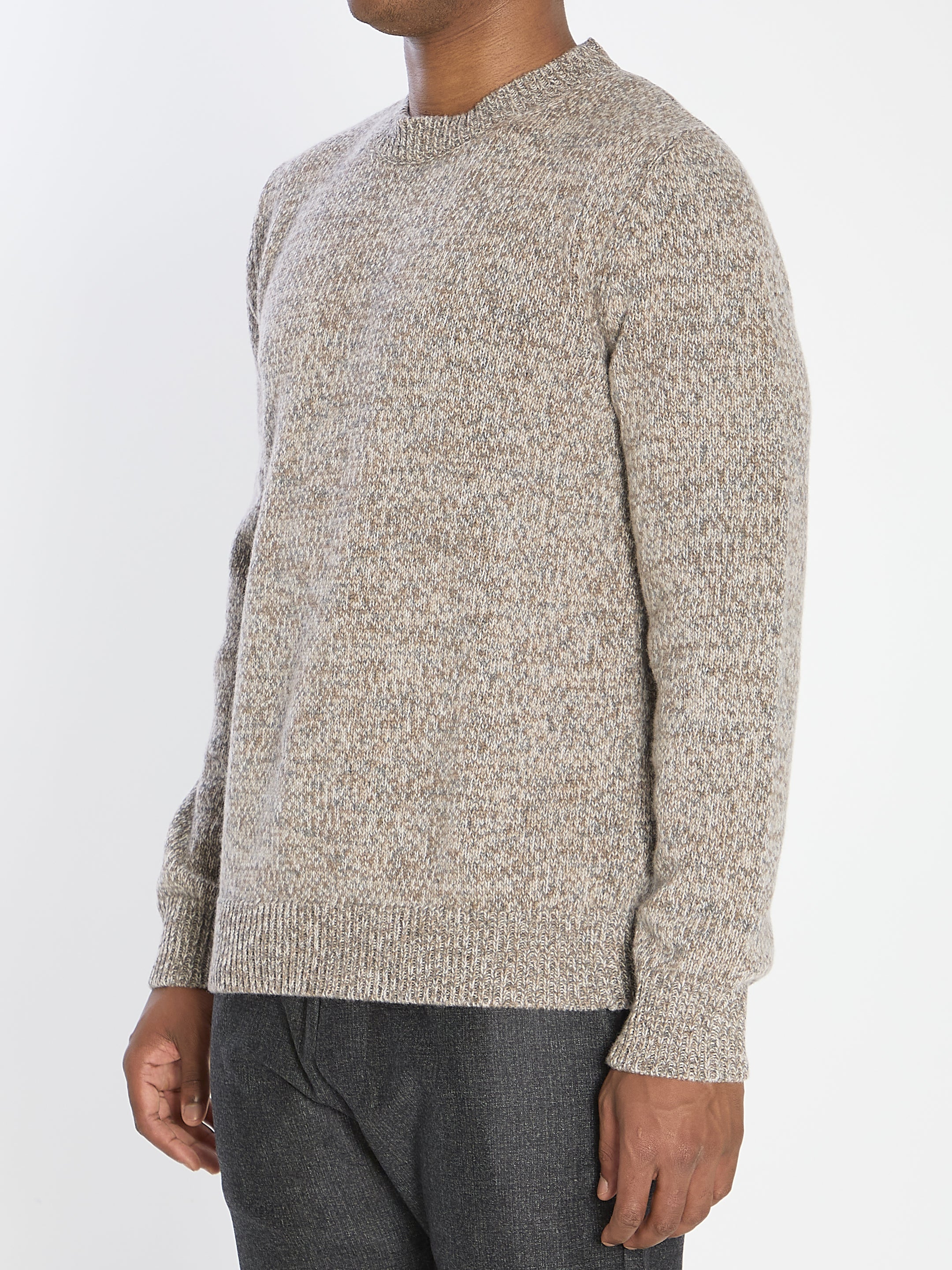 BARENA Classic Fit Knit Crew Neck Sweater - Size L