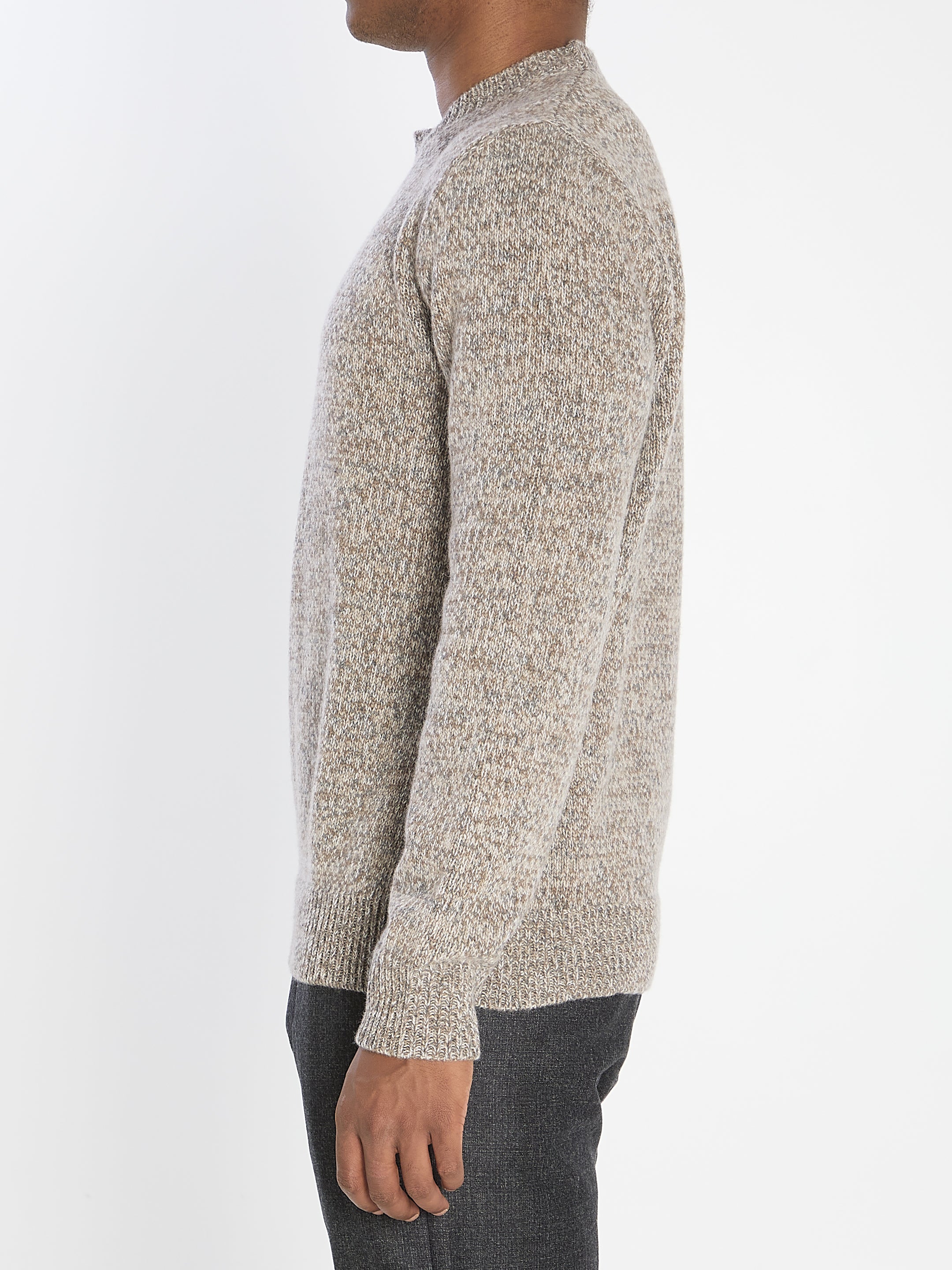 BARENA Classic Fit Knit Crew Neck Sweater - Size L