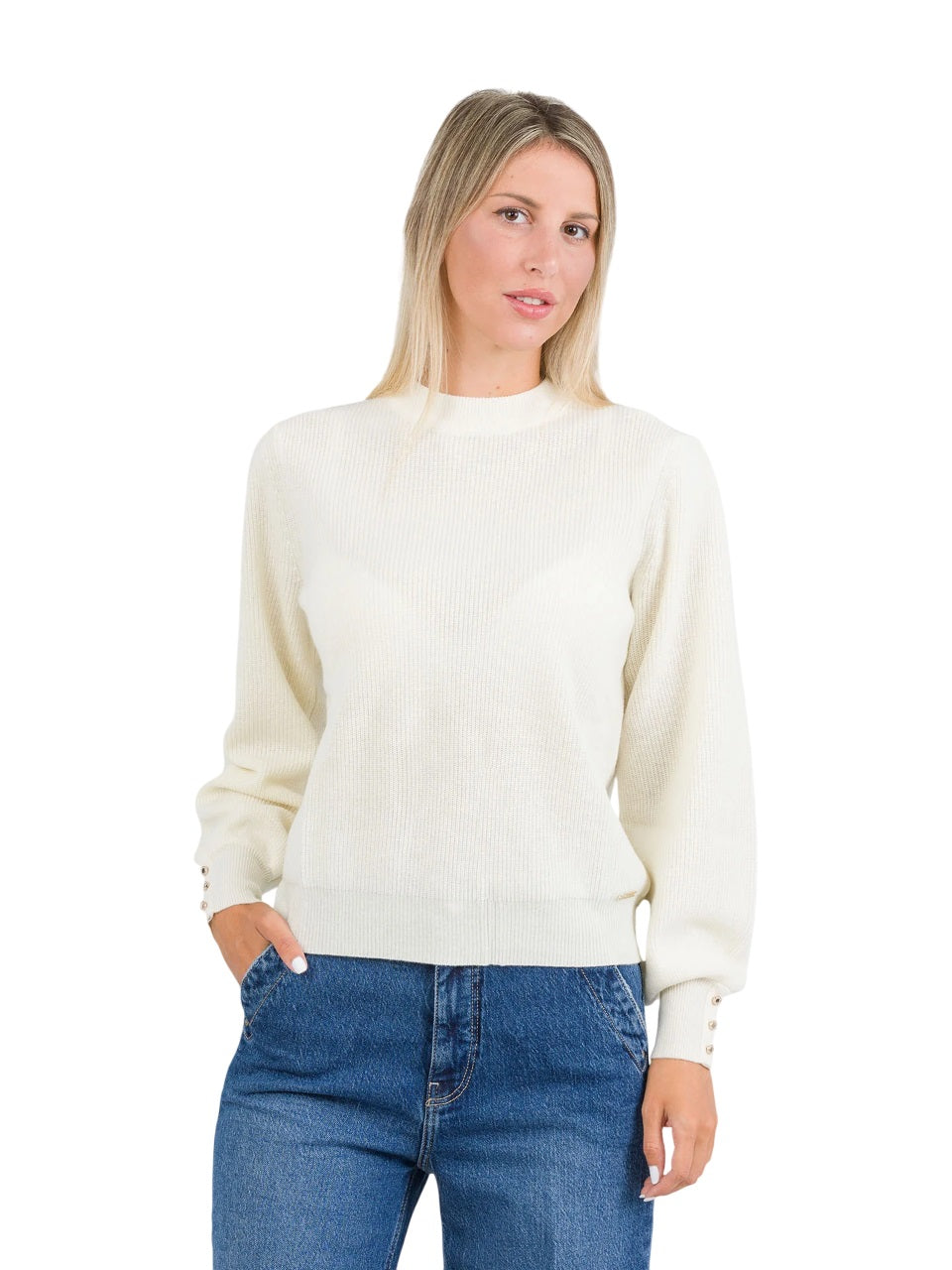 KOCCA Elegant Bishop Sleeve Pullover