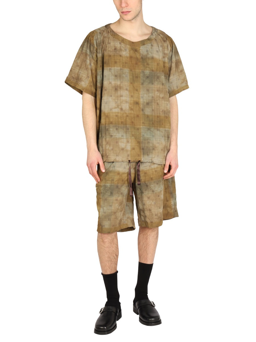 NEEDLES Boxy Fit Crew Neck T-Shirt