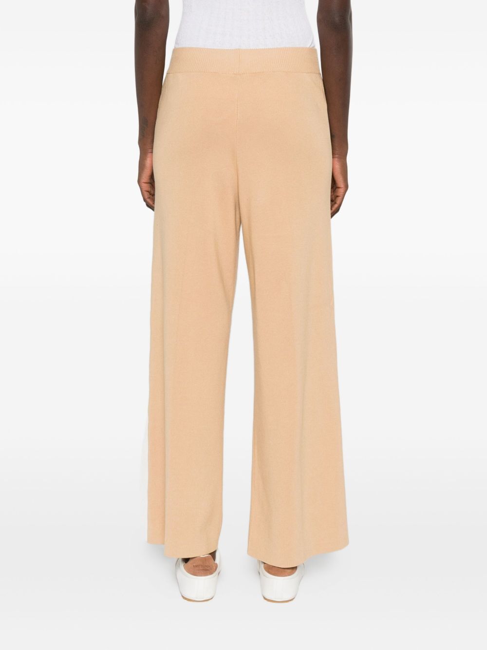 ELISABETTA FRANCHI Tricot Trousers with Elastic Waistband for Women
