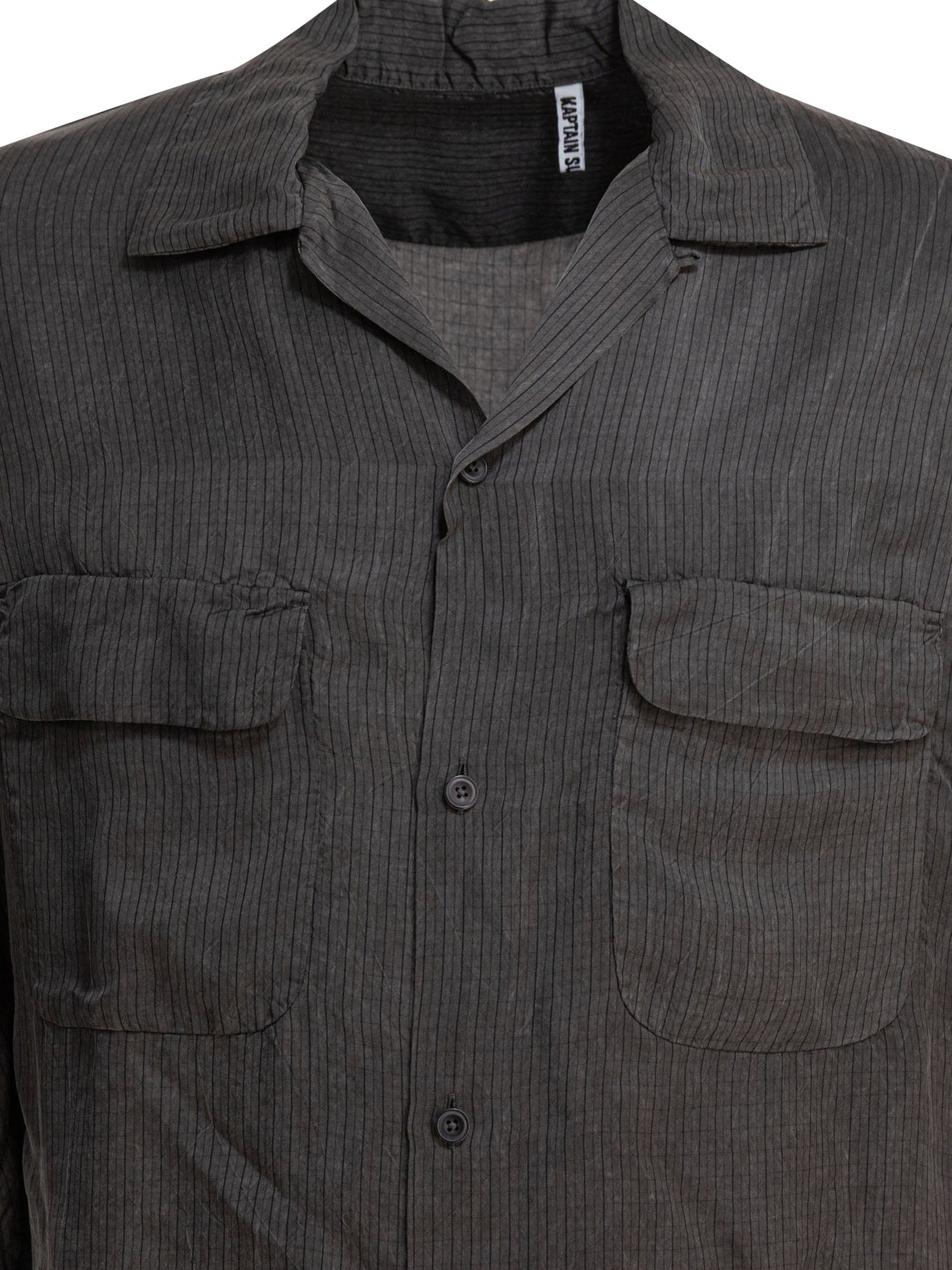 KAPTAIN SUNSHINE Men's Cupro Mini Plaid Shirt