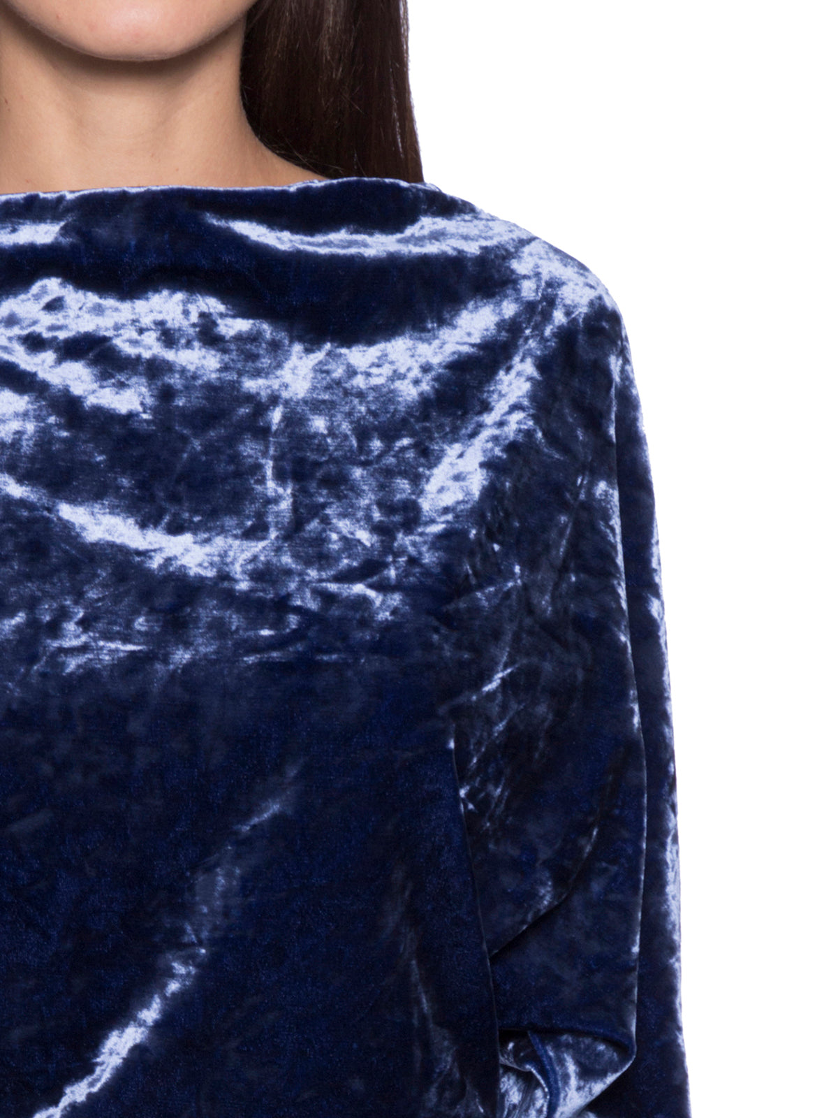 PLEIN SUD Wide Neck Chenille Sweater - Size 40