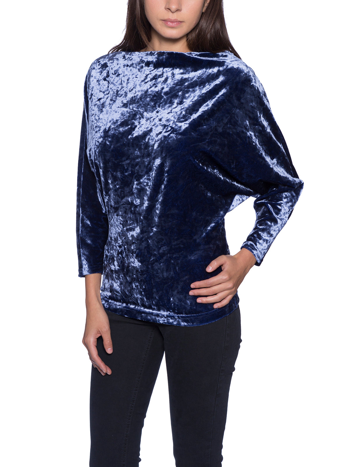 PLEIN SUD Wide Neck Chenille Sweater - Size 40