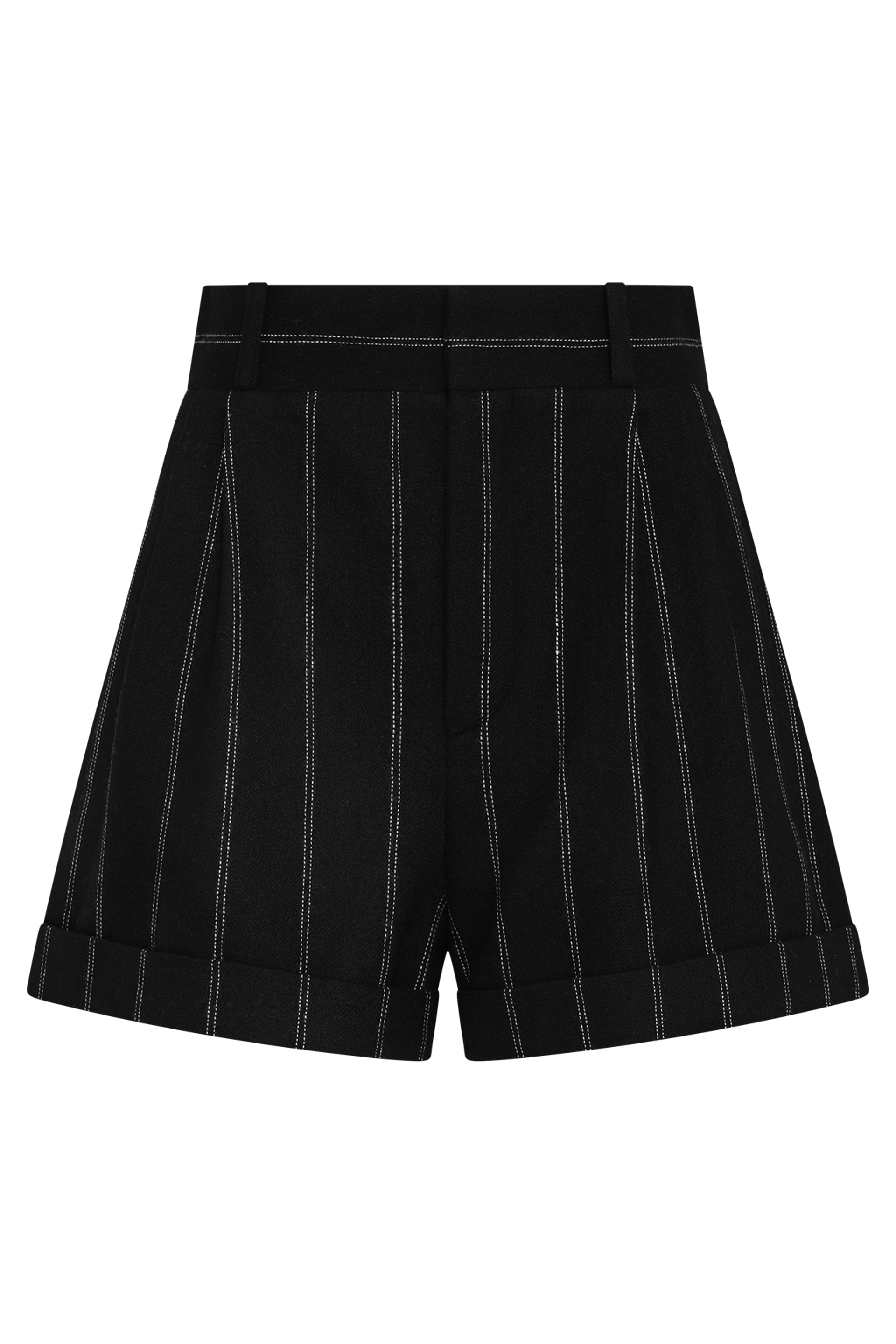THE MANNEI Chic Wool Mini Shorts