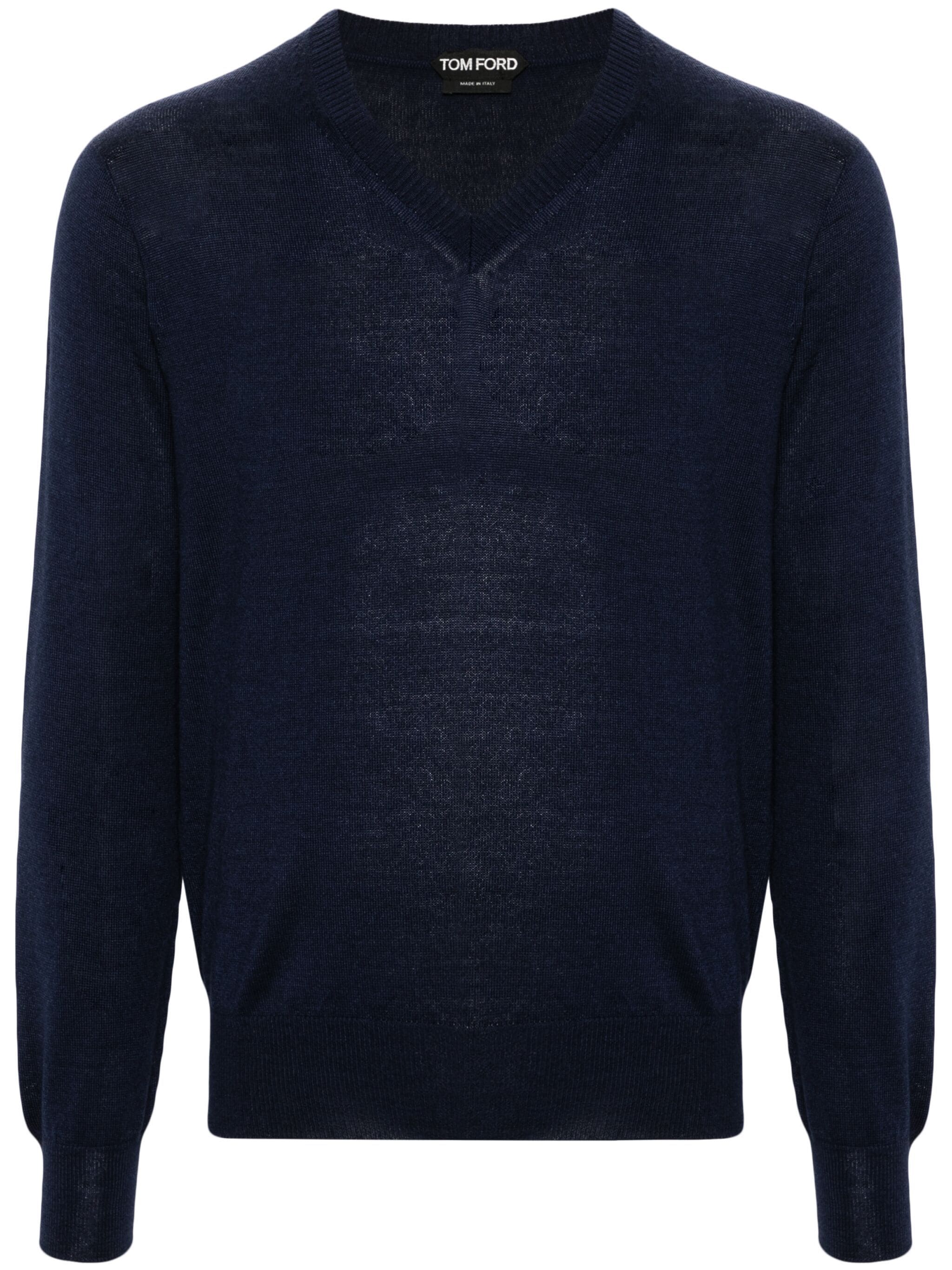 TOM FORD Alpaca Silk Sweater - Electric Blue - Men's