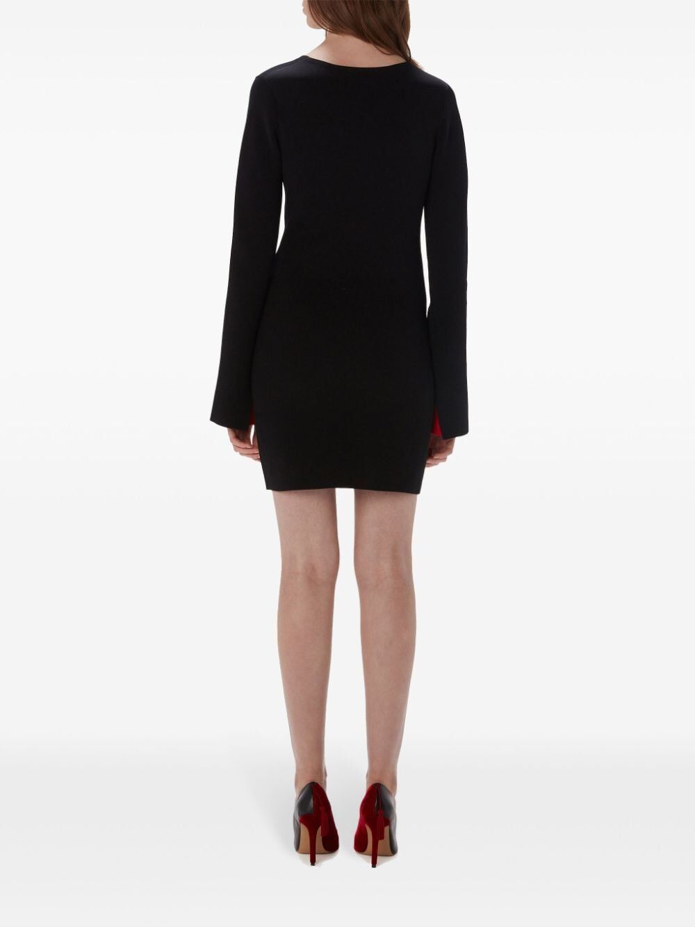 JW ANDERSON Fitted Contrast Cuff Mini Dress