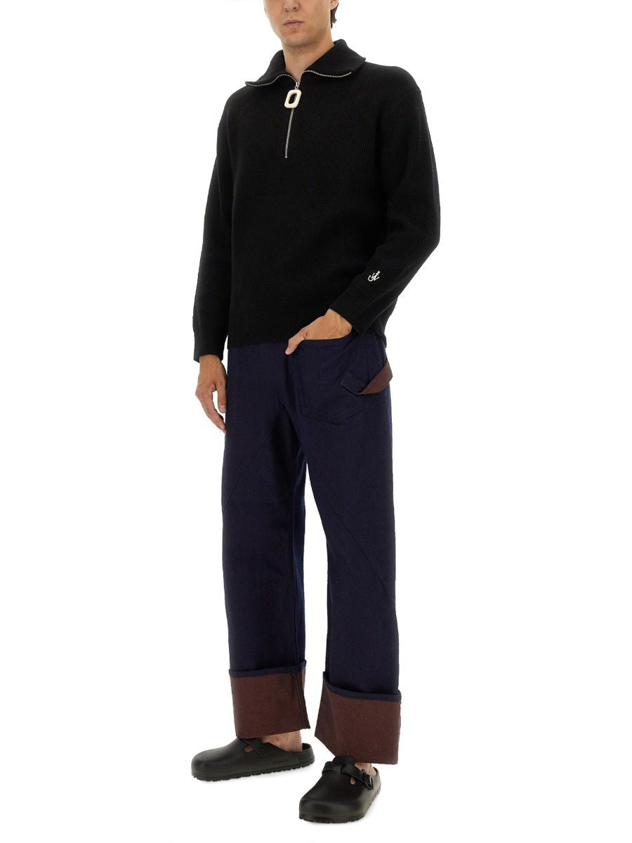 JW ANDERSON Men's Zip Front Shirt - Size L