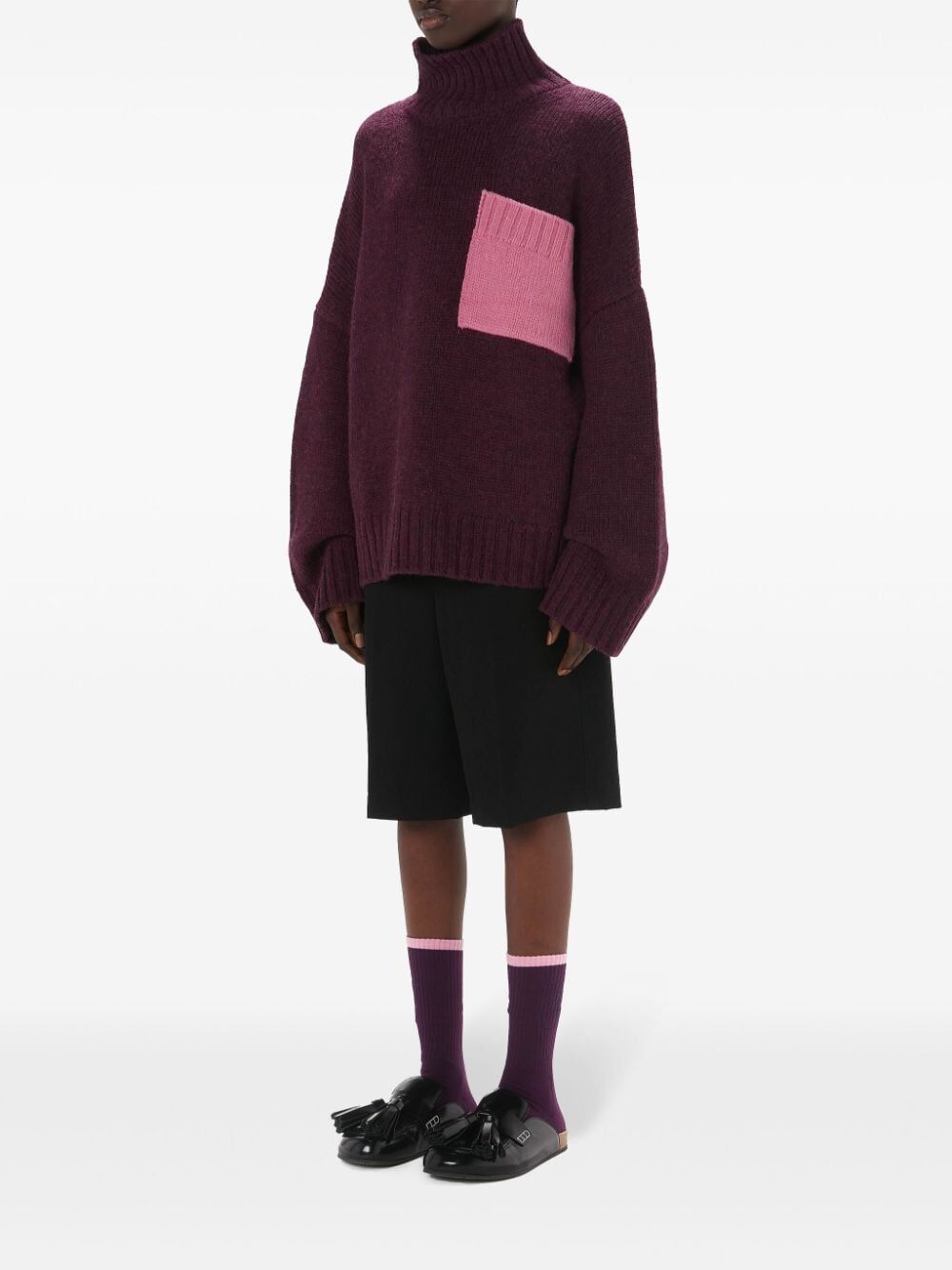 JW ANDERSON Patch Pocket Turtleneck Jumper