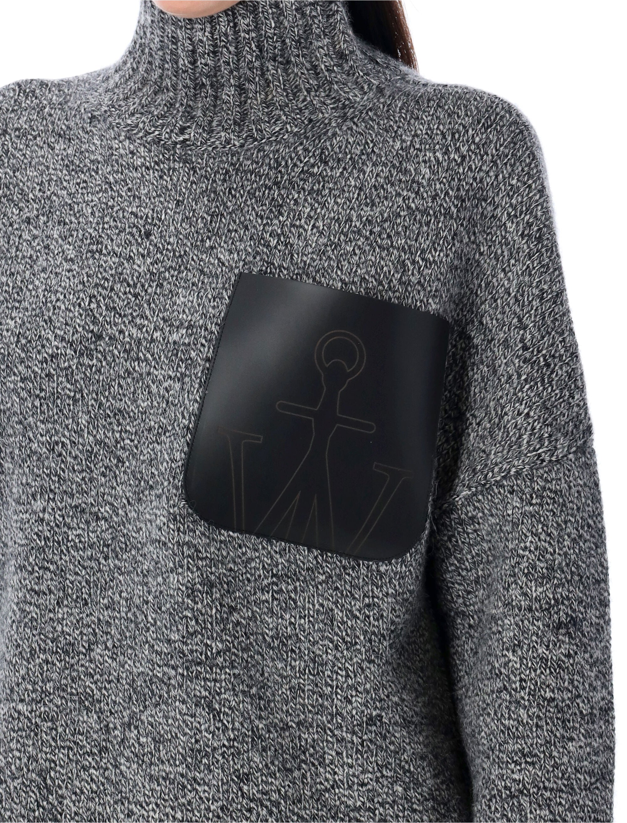 JW ANDERSON Wool Blend Patch Pocket Sweater