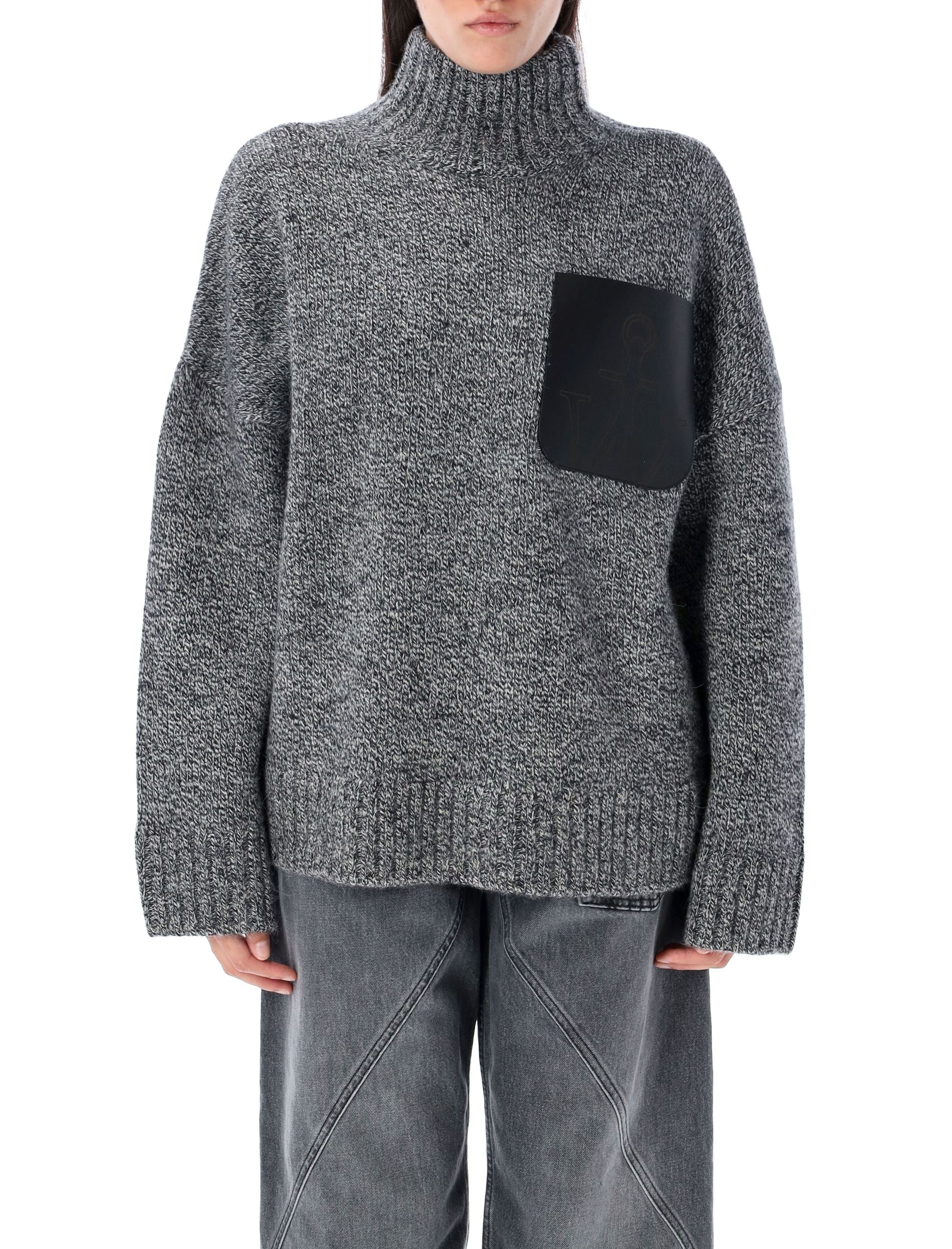 JW ANDERSON Wool Blend Patch Pocket Sweater