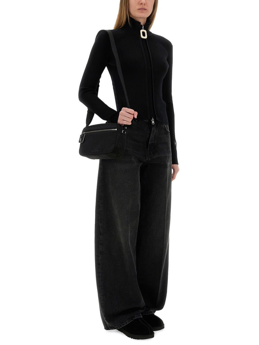 JW ANDERSON Fitted Cardigan with Zipper - Slim Fit