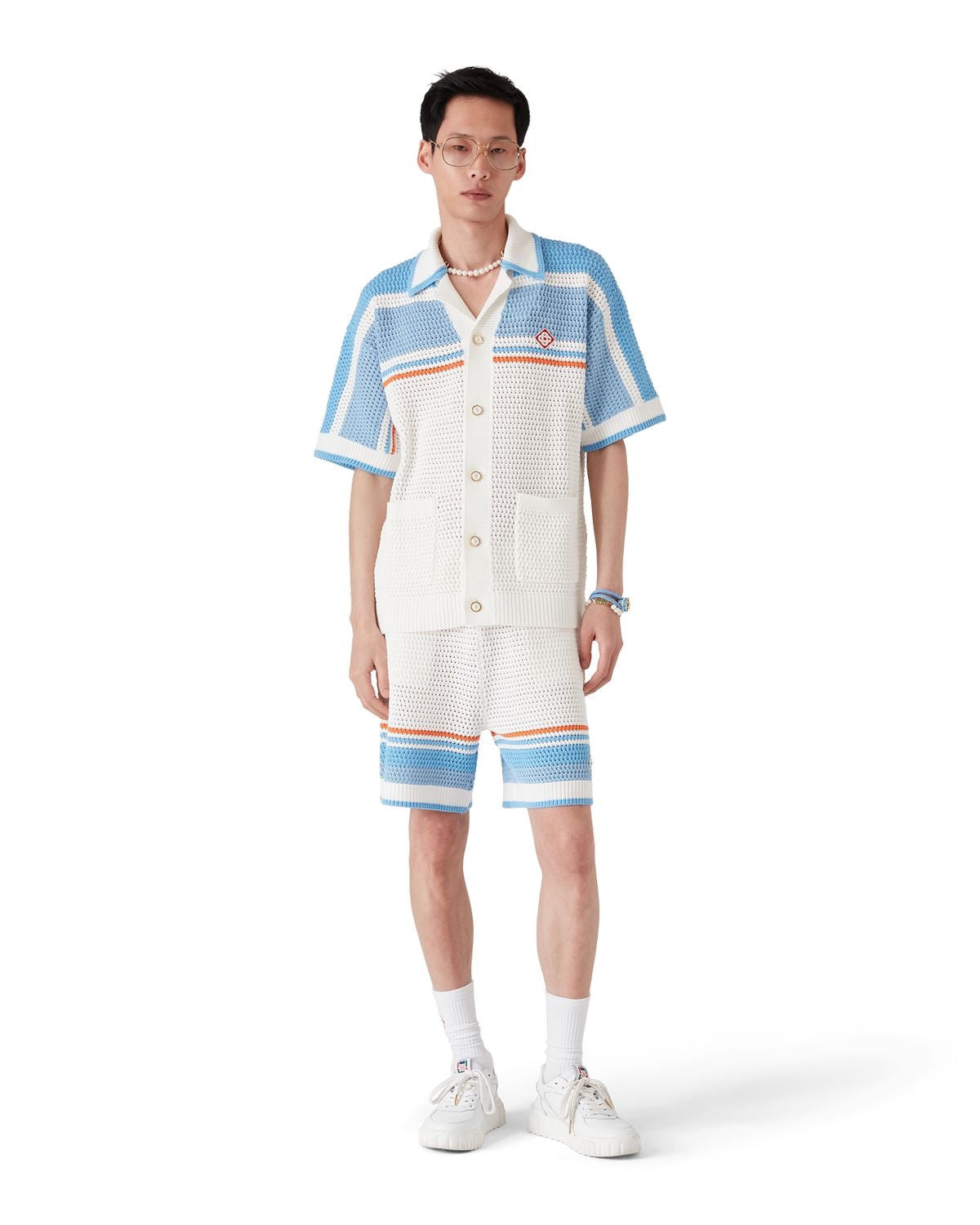 CASABLANCA Faux Crochet Shirt for Men - FW25 Collection