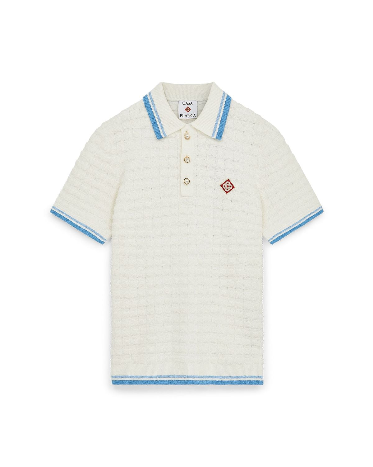 CASABLANCA Boucle Loop Polo Shirt - FW25 Edition