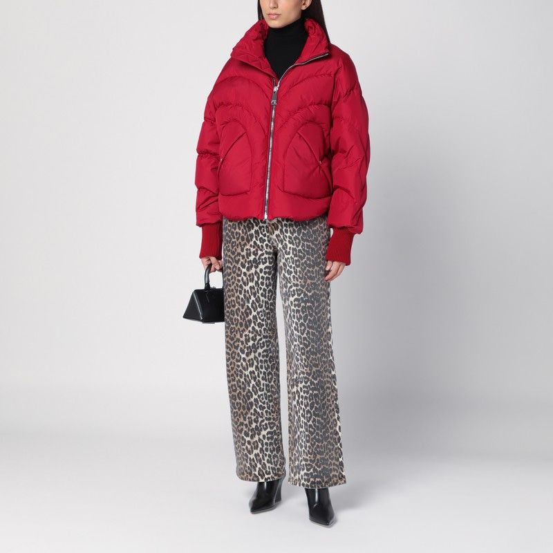 KHRISJOY Padded Heart-Quilted Jacket for Women