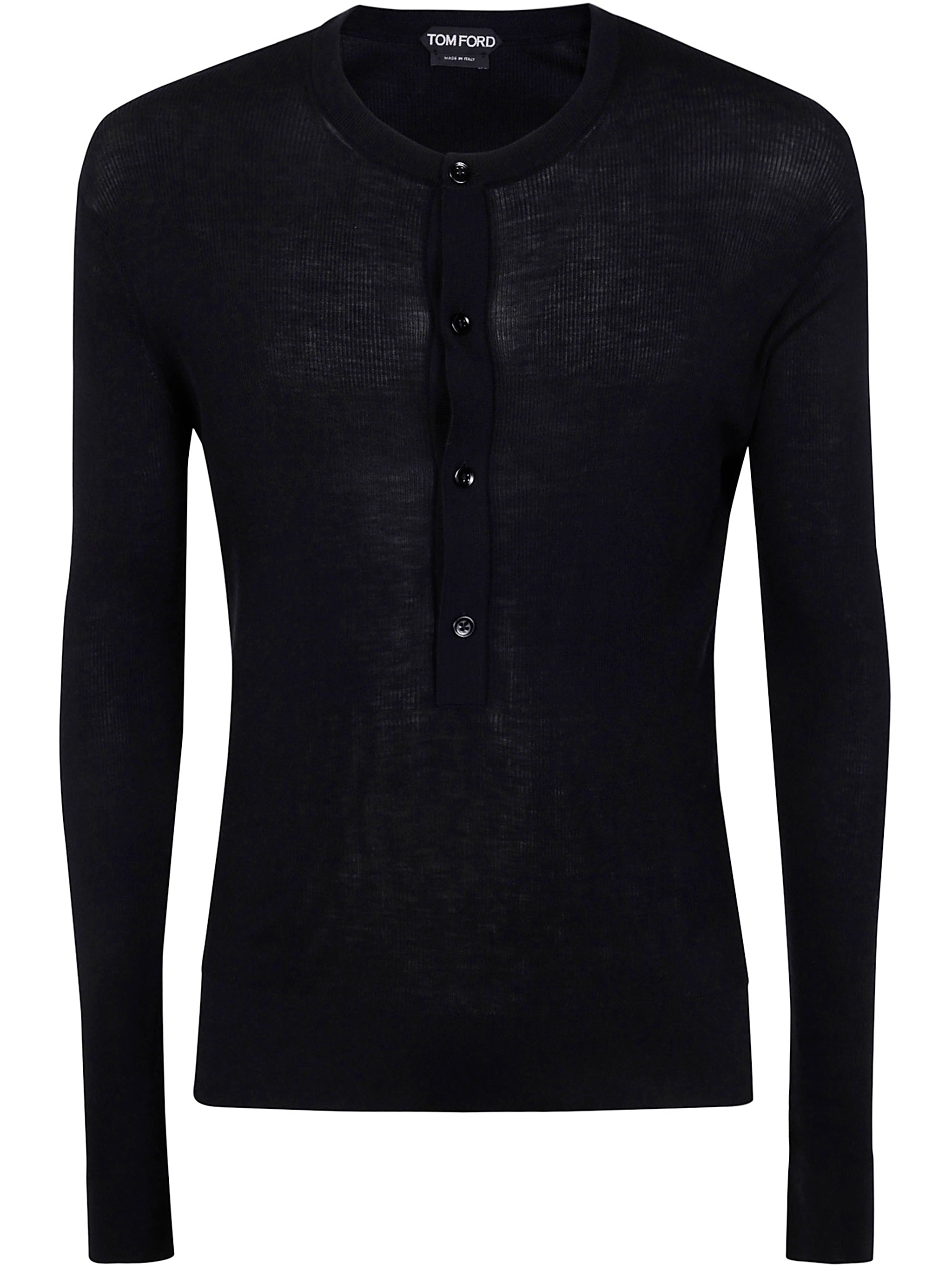 TOM FORD Men's Knitwear Henley Mini Knit