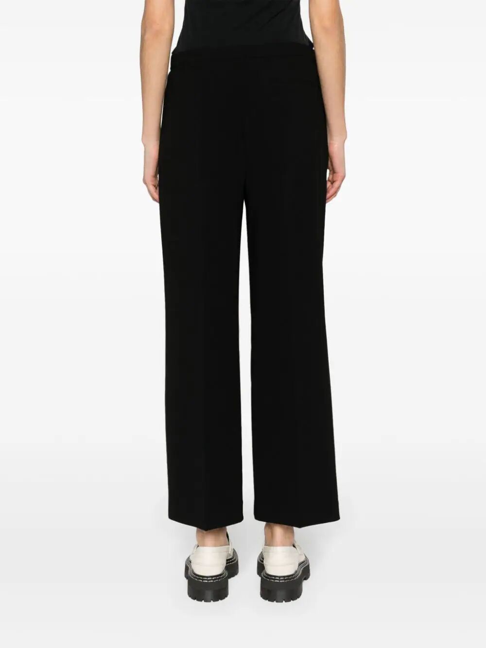 THEORY Wide Pull-On Crepe Trousers for Women - SS24