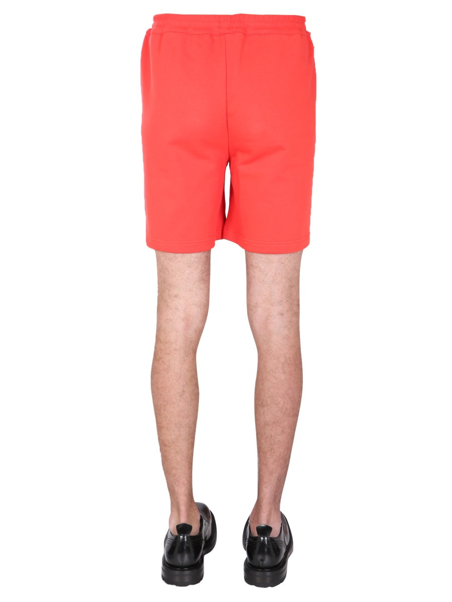 HELMUT LANG Men's Mini Bermuda Shorts with Elastic Waist