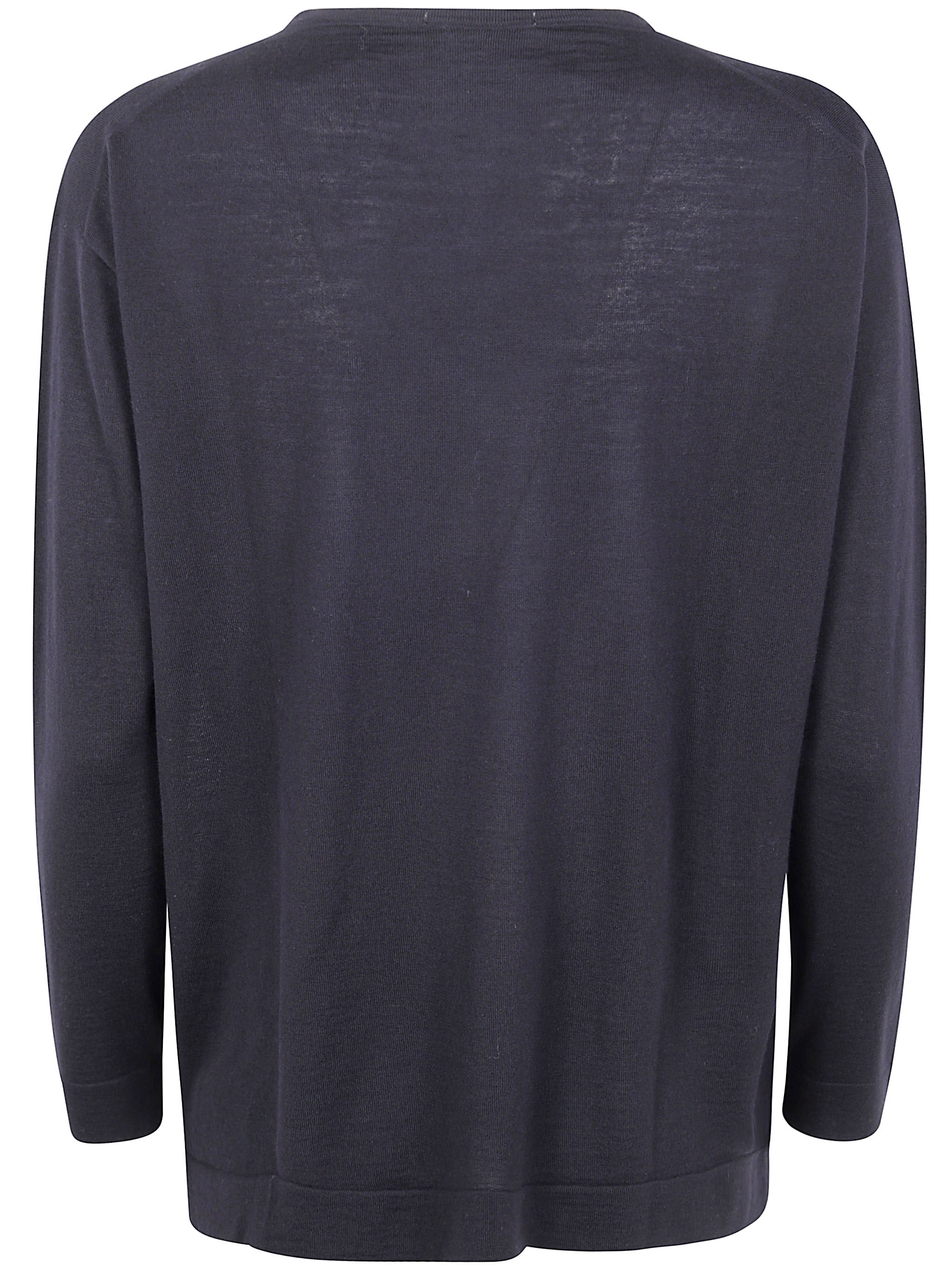 DRUMOHR Long Sleeve V-Neck Extrafine Sweater