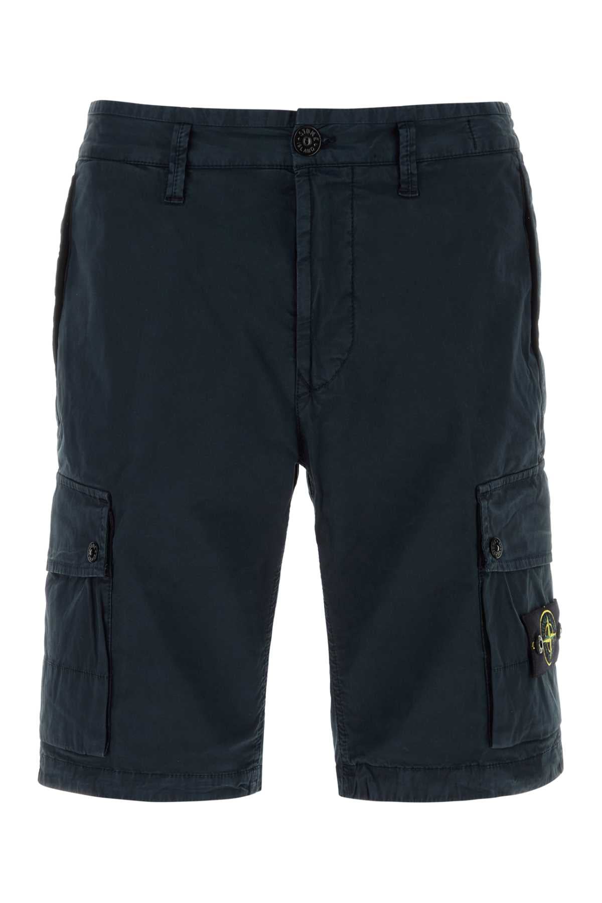 STONE ISLAND Stretch Cotton Bermuda Shorts for Men