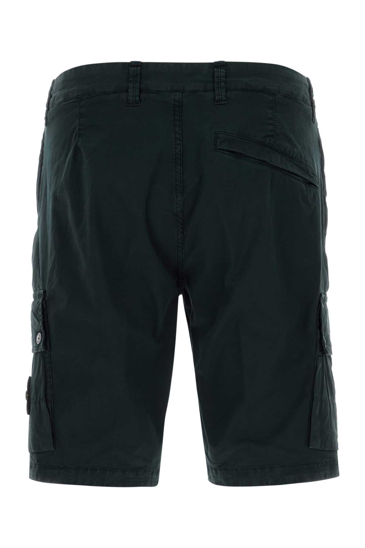 STONE ISLAND Men's Stretch Cotton Bermuda Shorts - Mini Fit