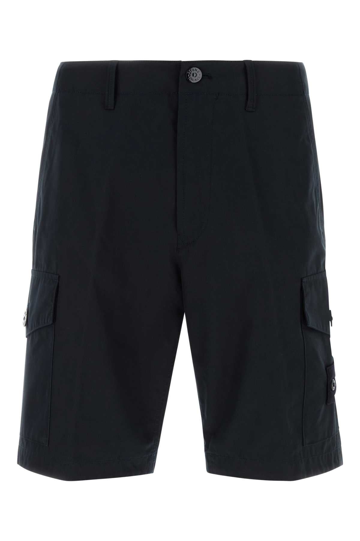 STONE ISLAND Cotton Bermuda Shorts - Regular Fit