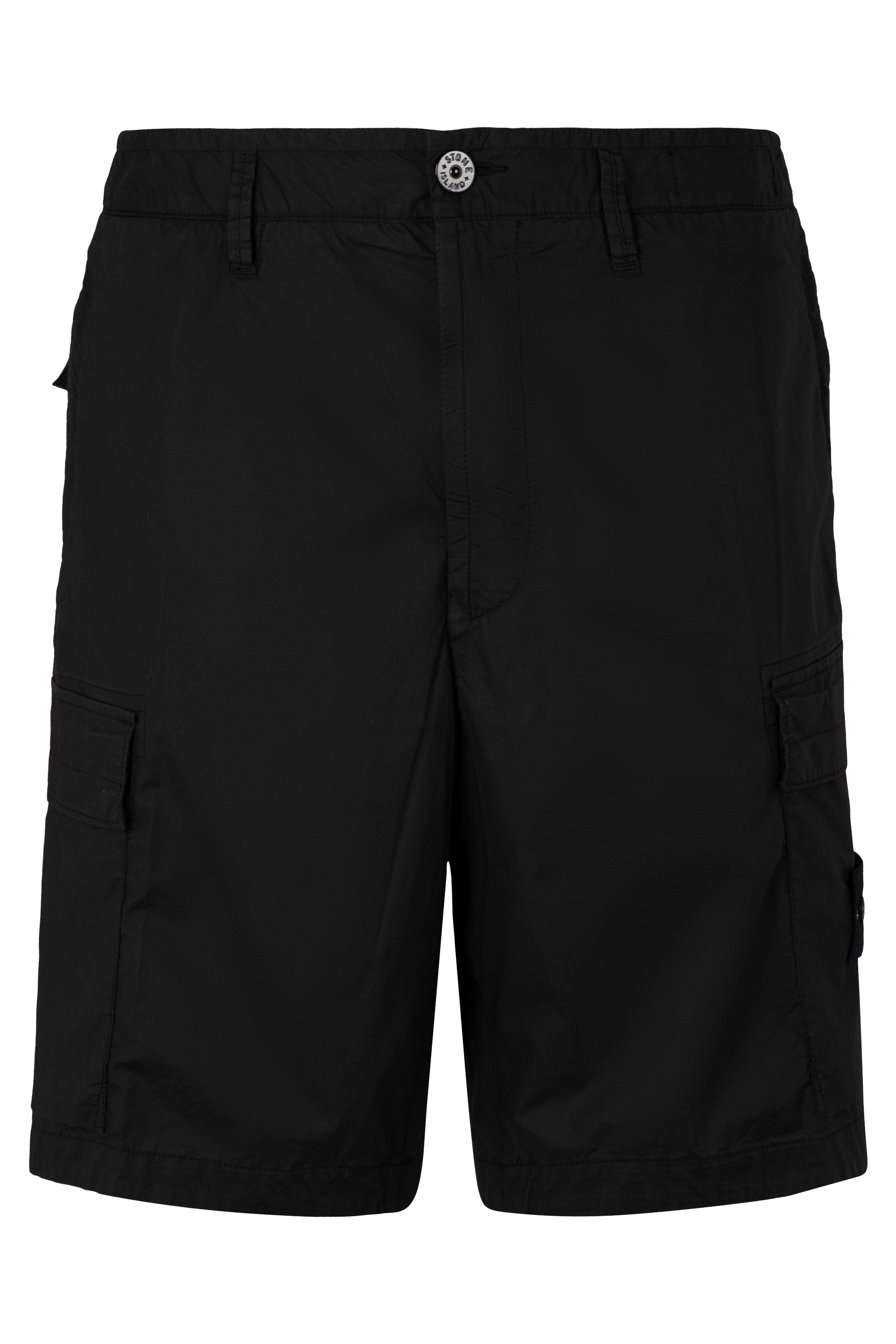 STONE ISLAND Men's Cotton Bermuda Shorts with Removable Logo Patch