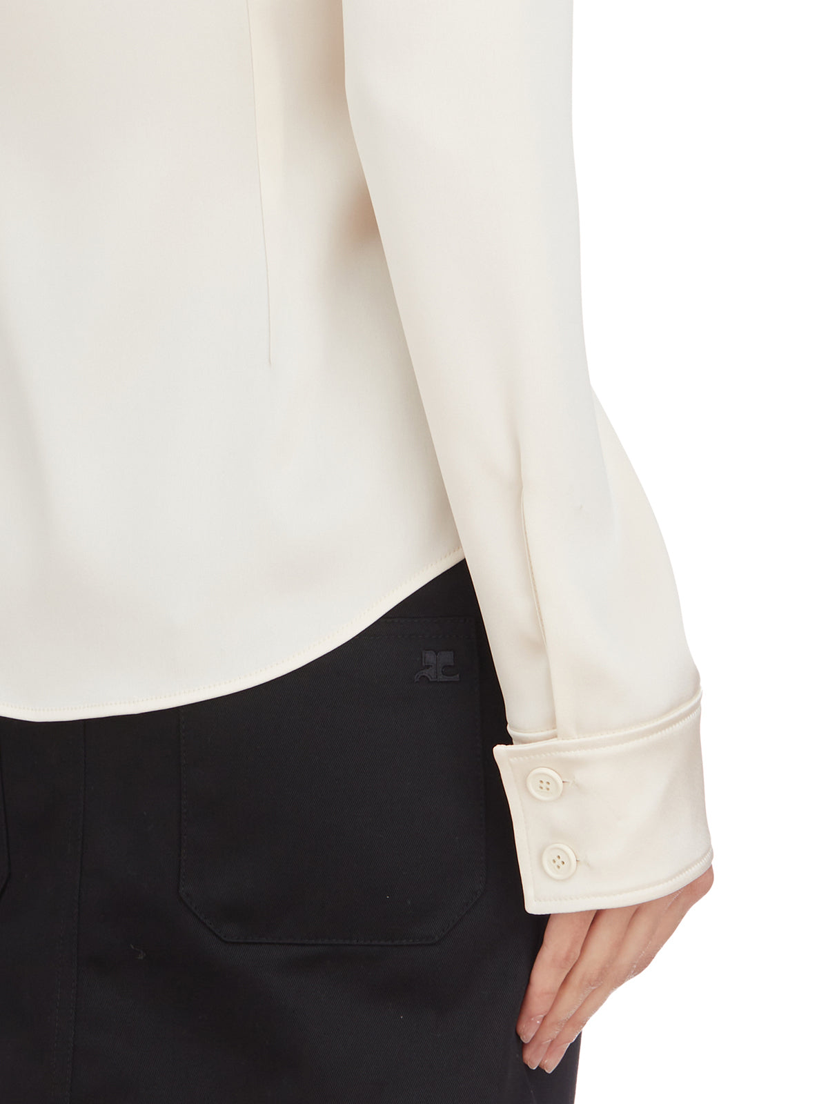 COURREGÈS Two Pocket Satin Shirt