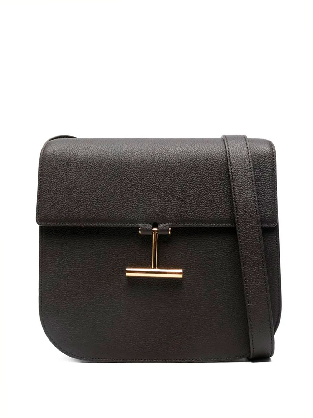 TOM FORD Grained Leather Medium Crossbody Handbag - 26X26X9.5 CM