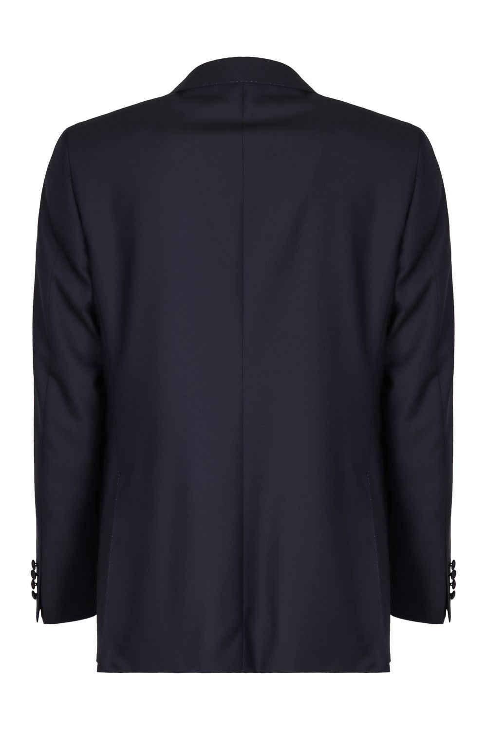 CANALI Men's Two-Piece Wool Suit with Satin Lapel - SS25