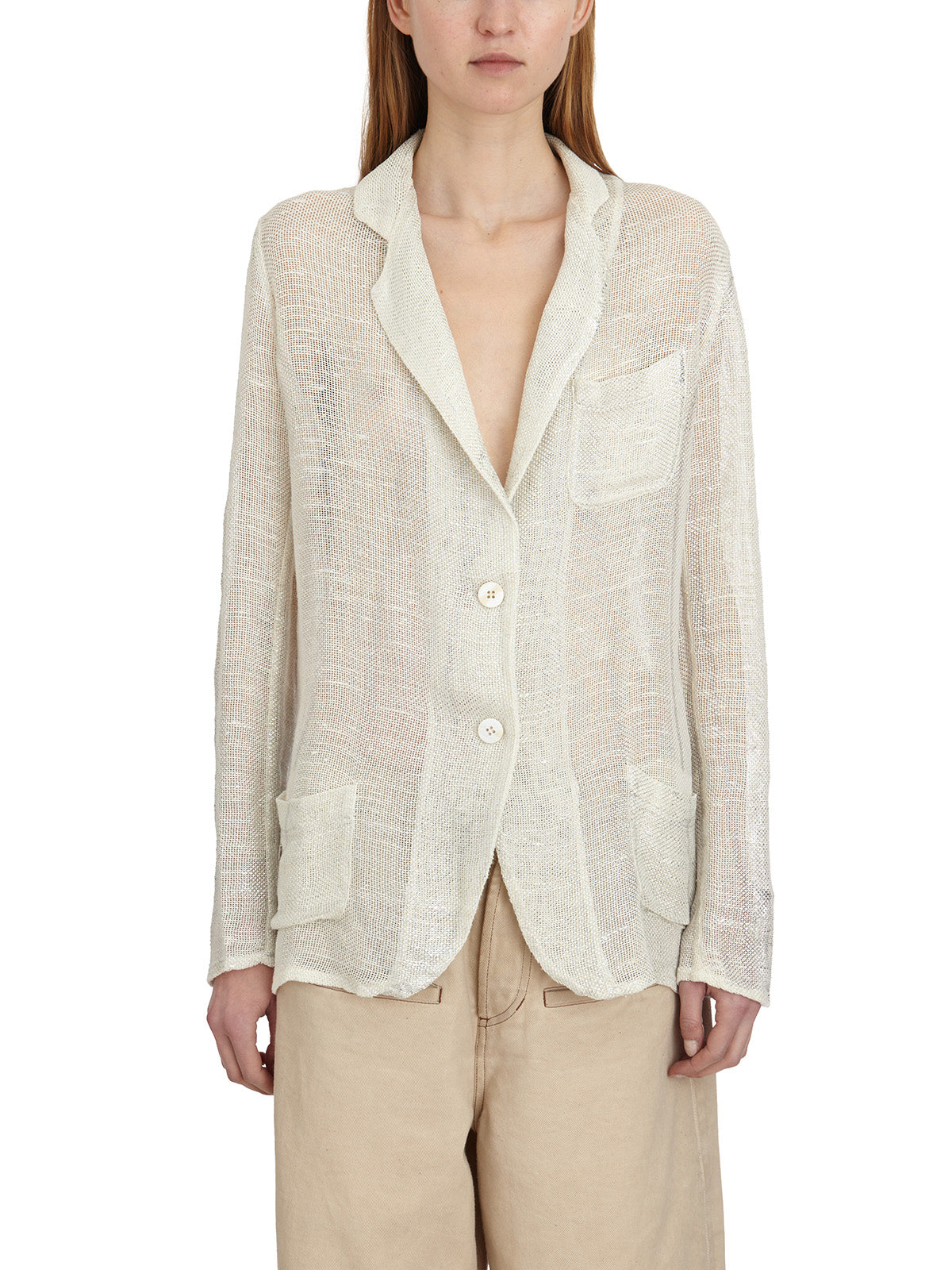 AVANT TOI Unstructured Linen and Cotton Jacket - Size S