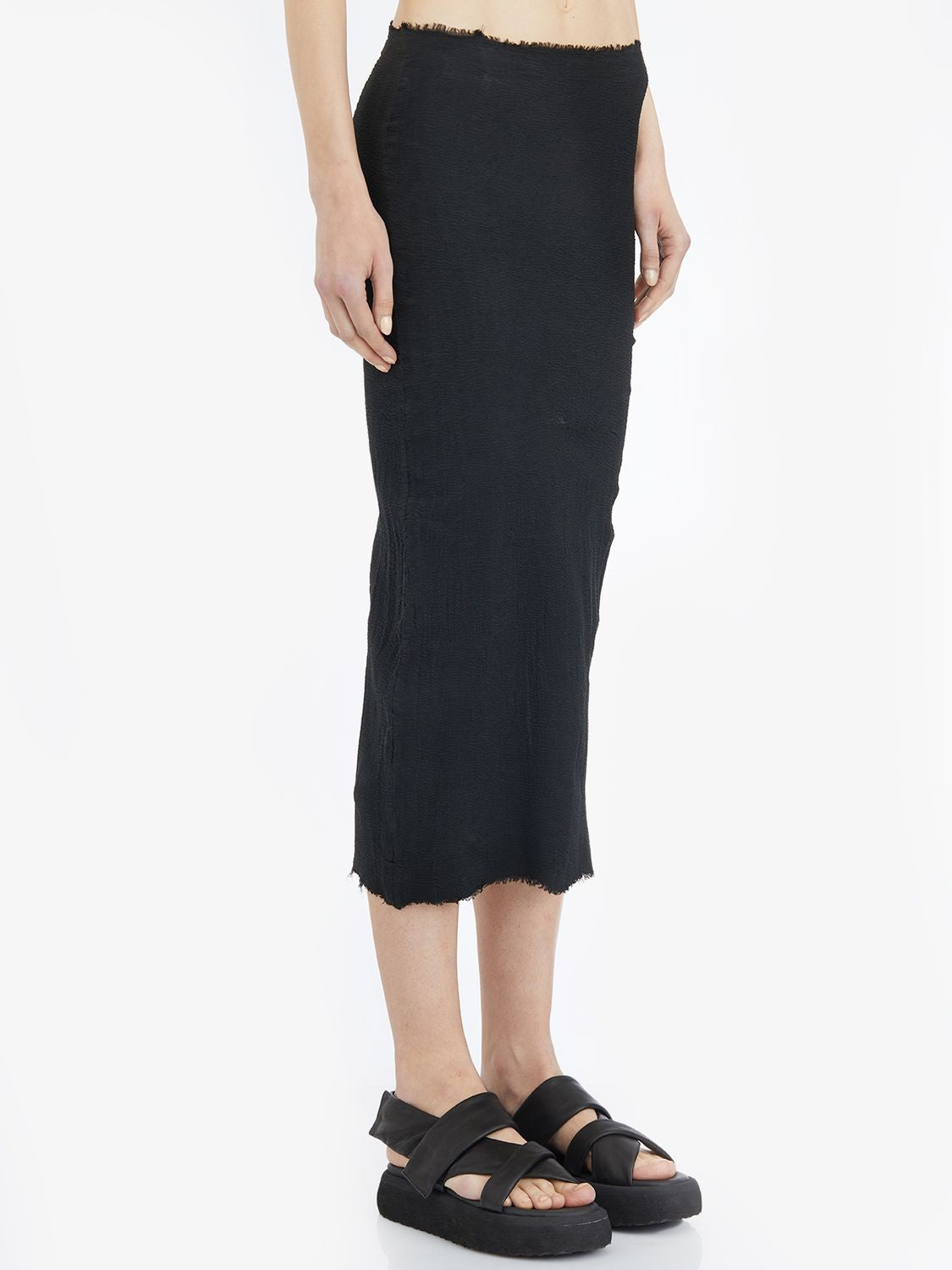 MARC LE BIHAN Stretch Silk Mix Mini Skirt - Size 38