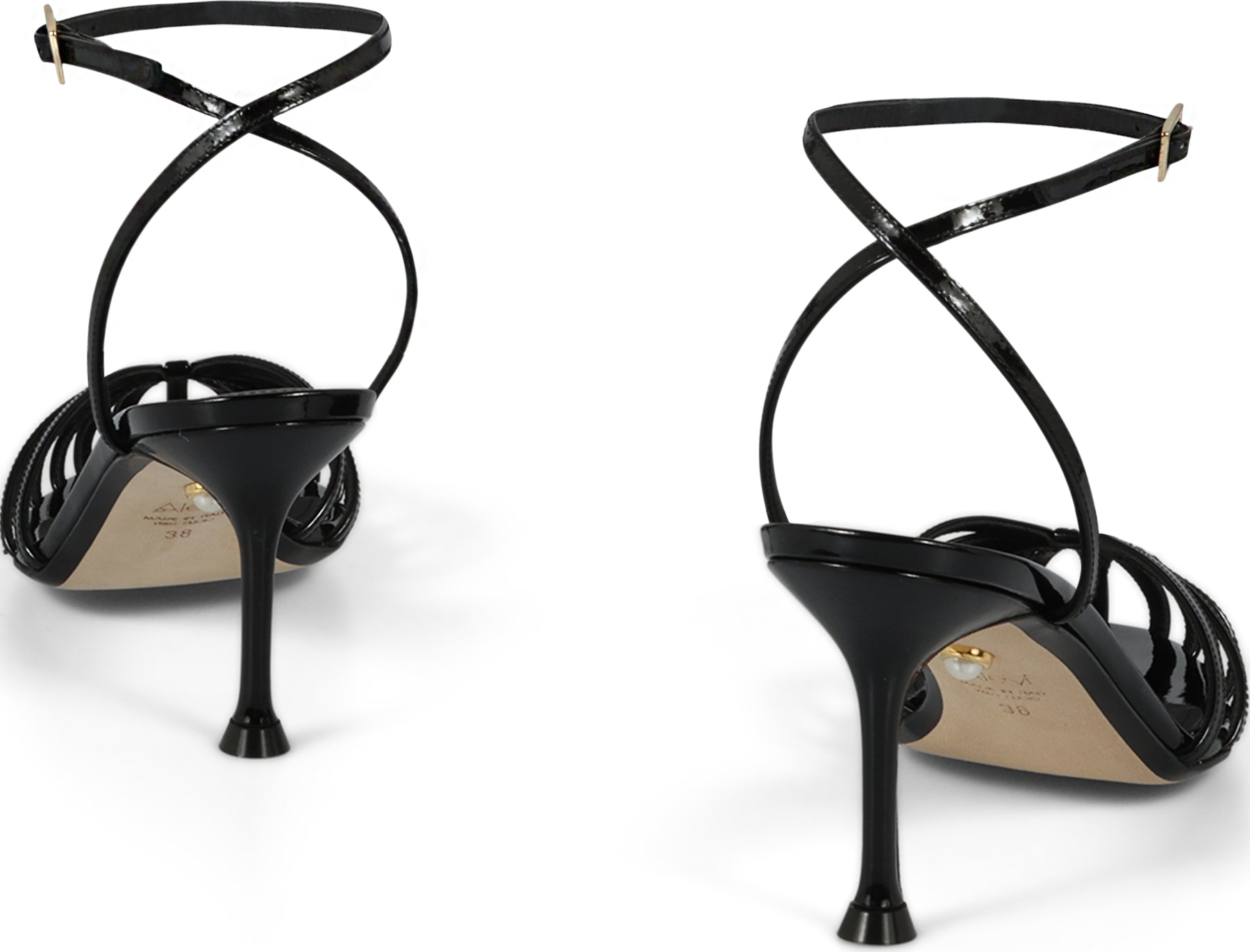 ALEVI Karel Leather Sandals with Adjustable Ankle Strap