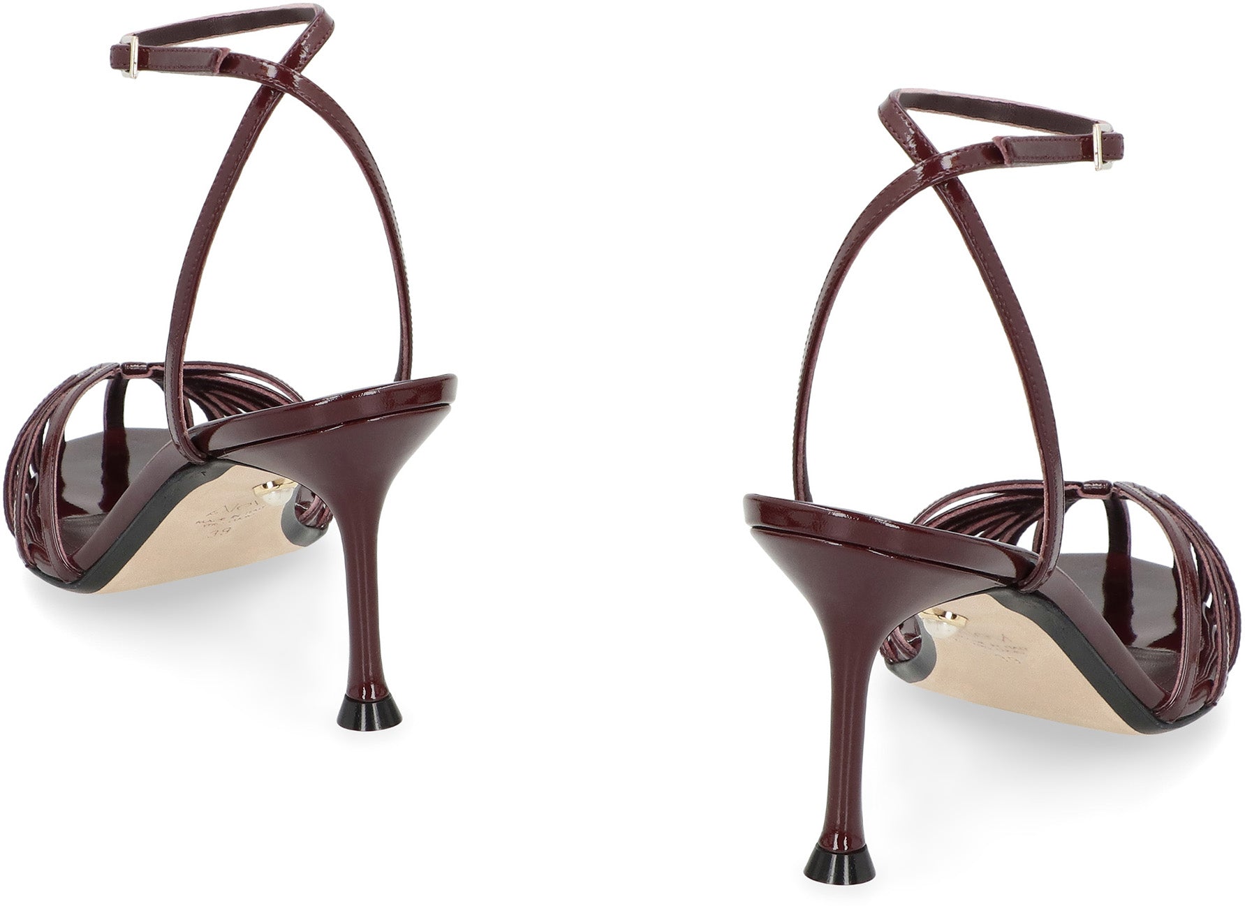 ALEVI Adjustable Ankle Strap Leather Sandals