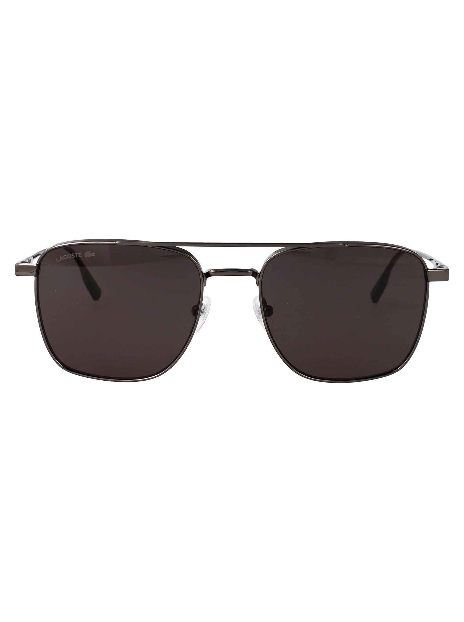LACOSTE Sleek Gunmetal Metal Sunglasses for Men