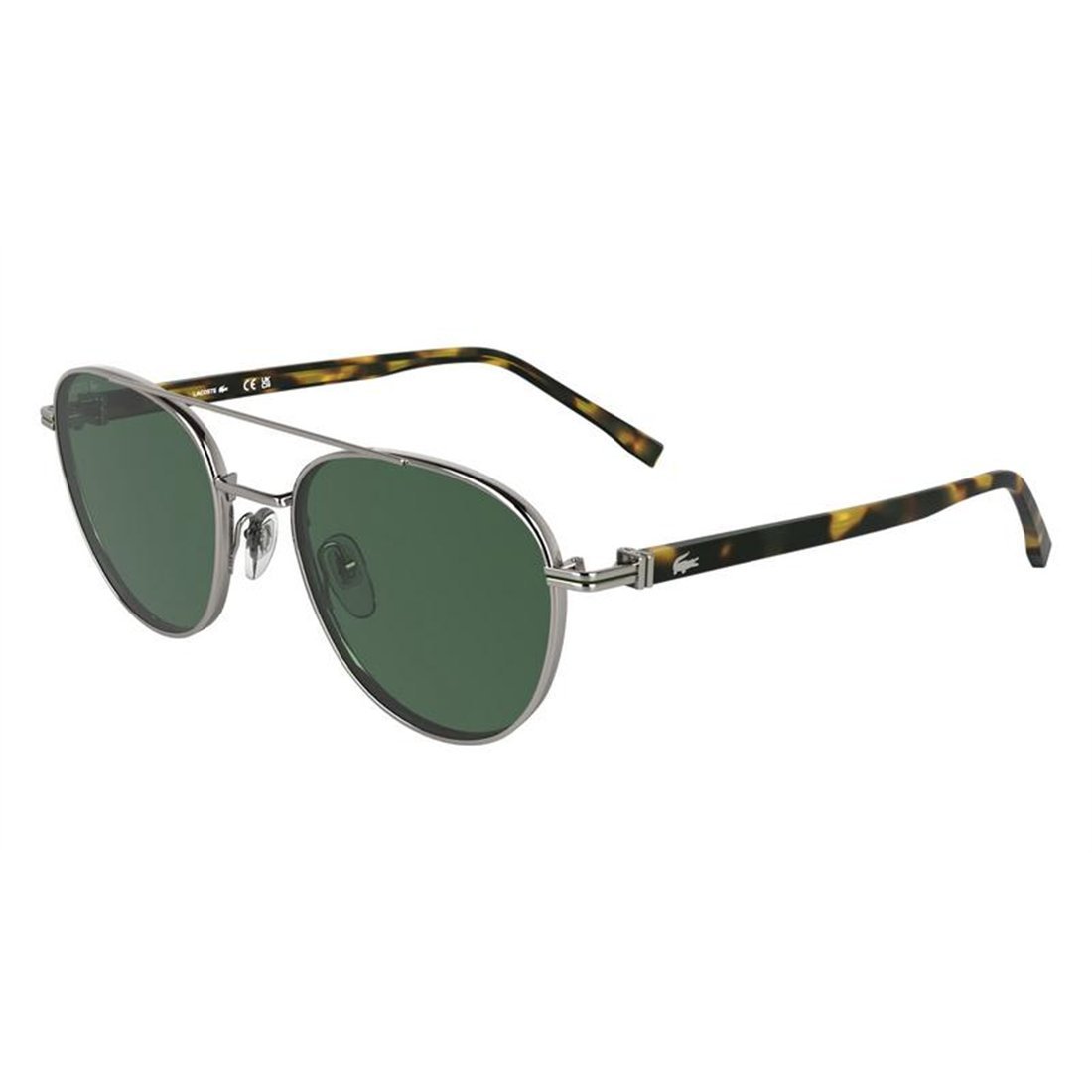 LACOSTE Men's Gunmetal Mini Sunglasses