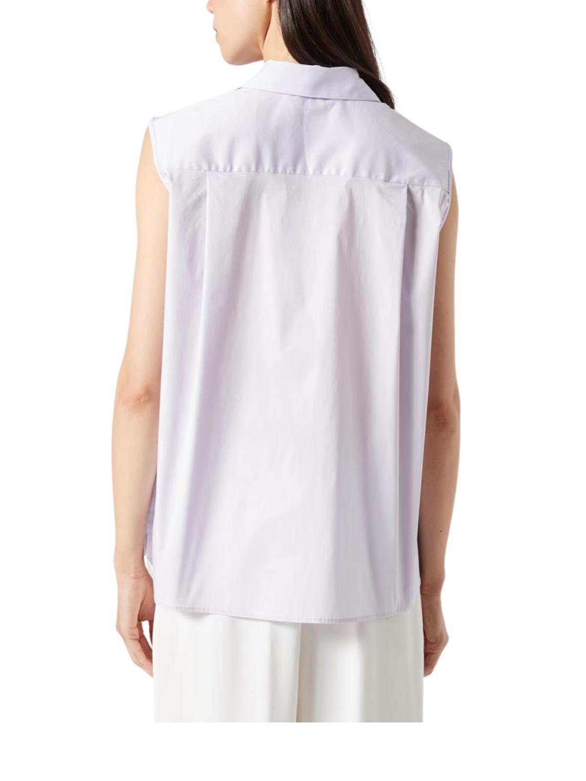 LIVIANA CONTI Sleeveless Button-Up Shirt