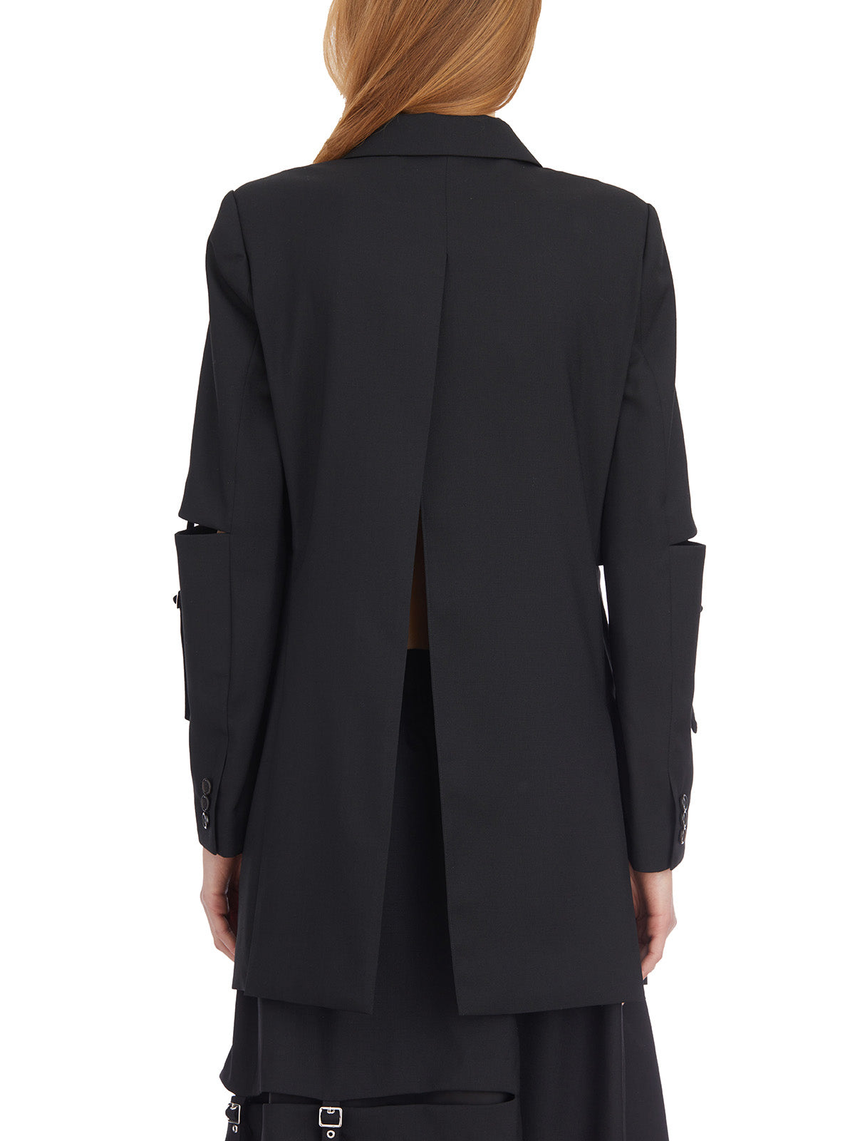 COMME DES GARÇONS Wool Jacket with Shoulder Splits in Size S