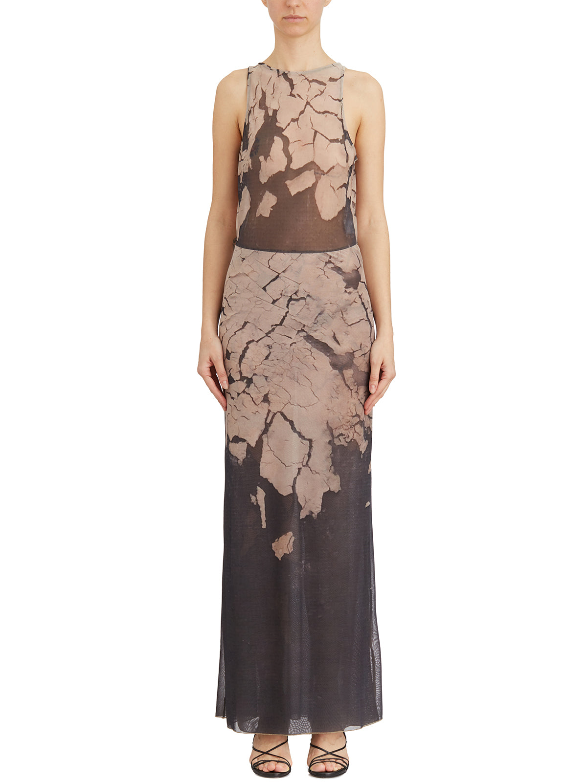 NOSTRASANTISSIMA Printed Tulle Mini Dress for Women