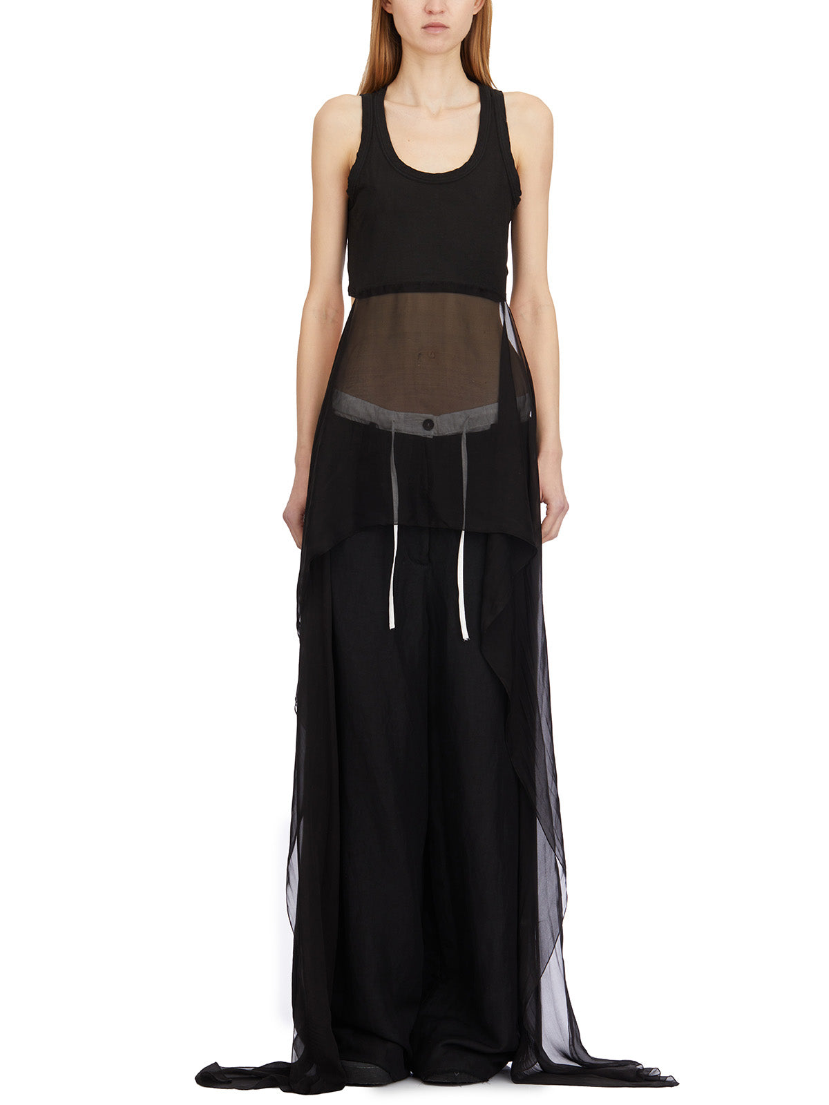 MASNADA Crop Tank Top with Silk Applications - Women's Size 40