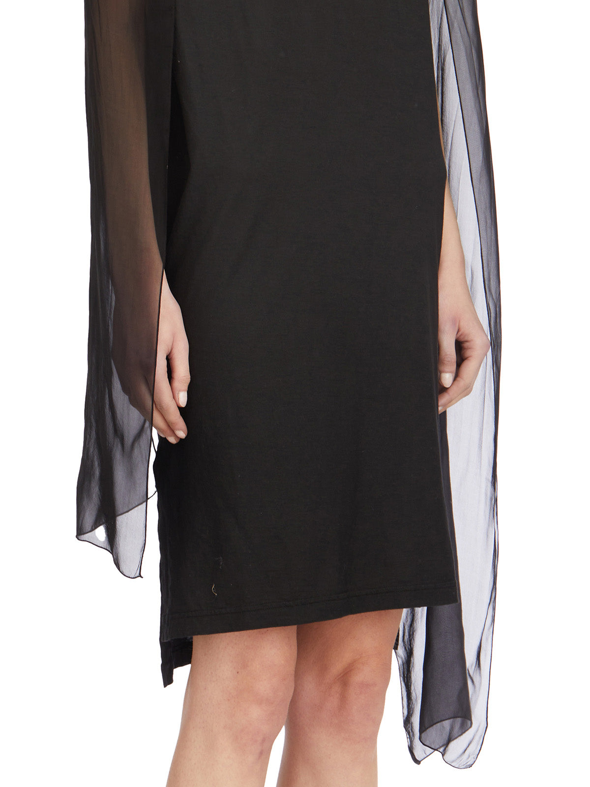 MASNADA Short Sleeve Mini Dress with Silk Scarf – Size 40