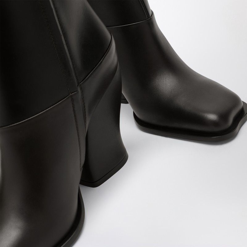 LOEWE Two-Tone Ankle Boot with Asymmetrical Toe