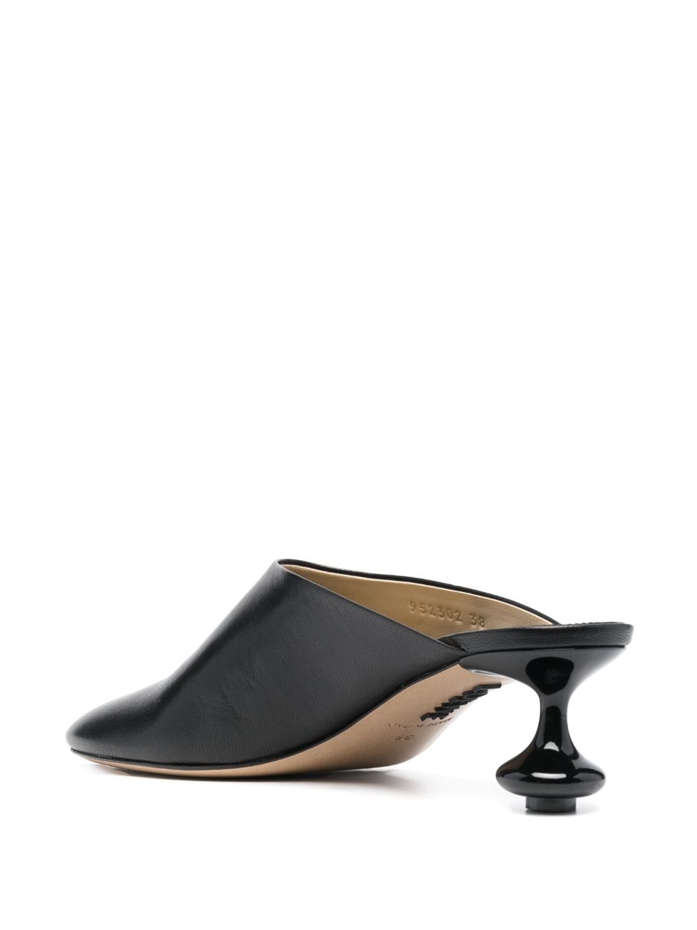 LOEWE Mini Petal Toe Leather Clogs