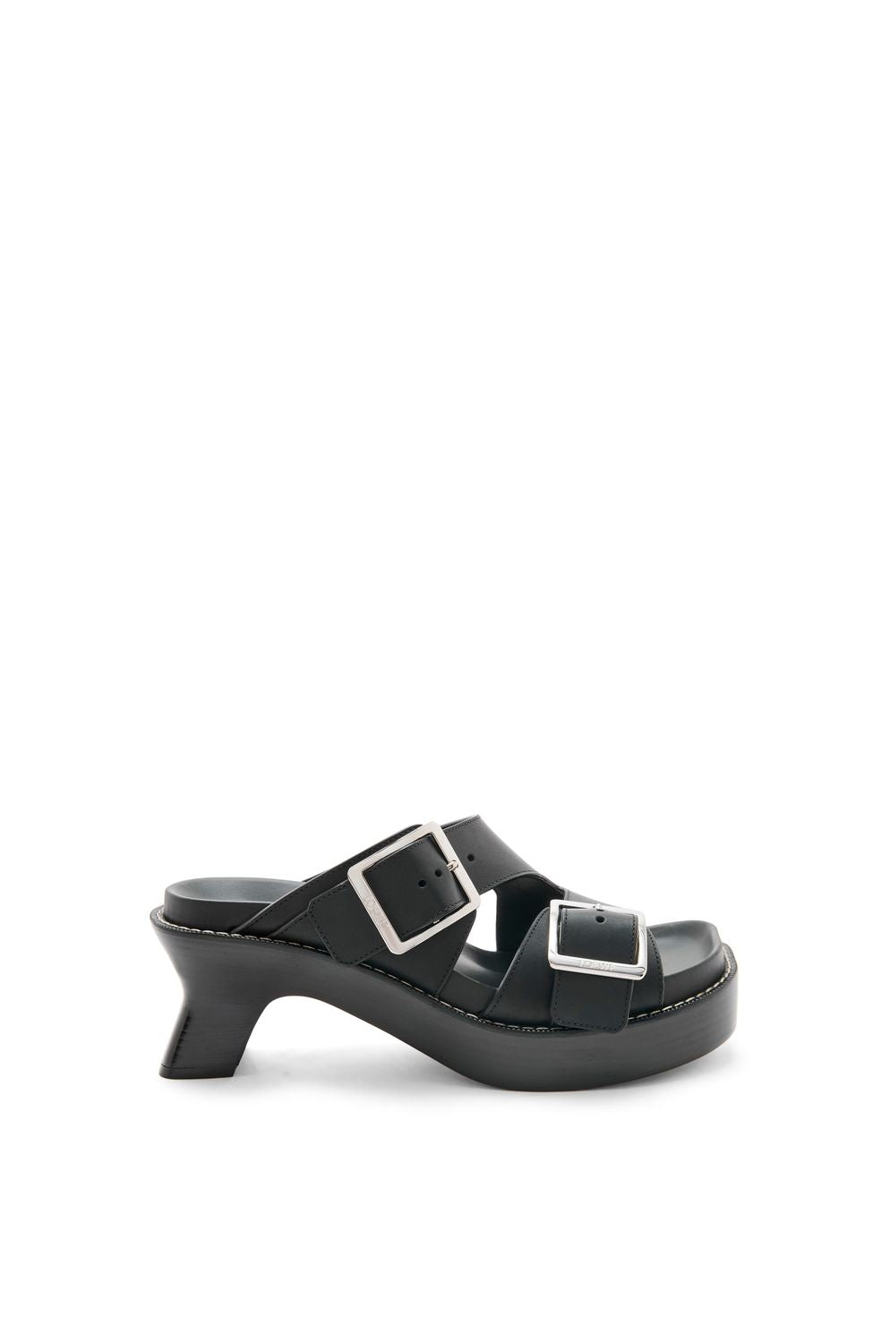 LOEWE Ease Leather Sandals with Sculpted Heel - 70mm