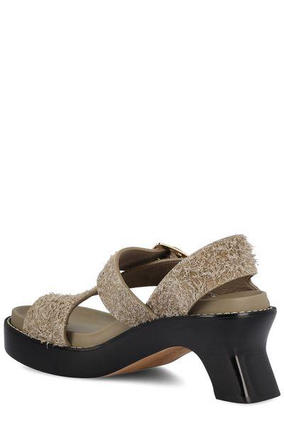 LOEWE 70MM Ease Brushed Suede Sandals