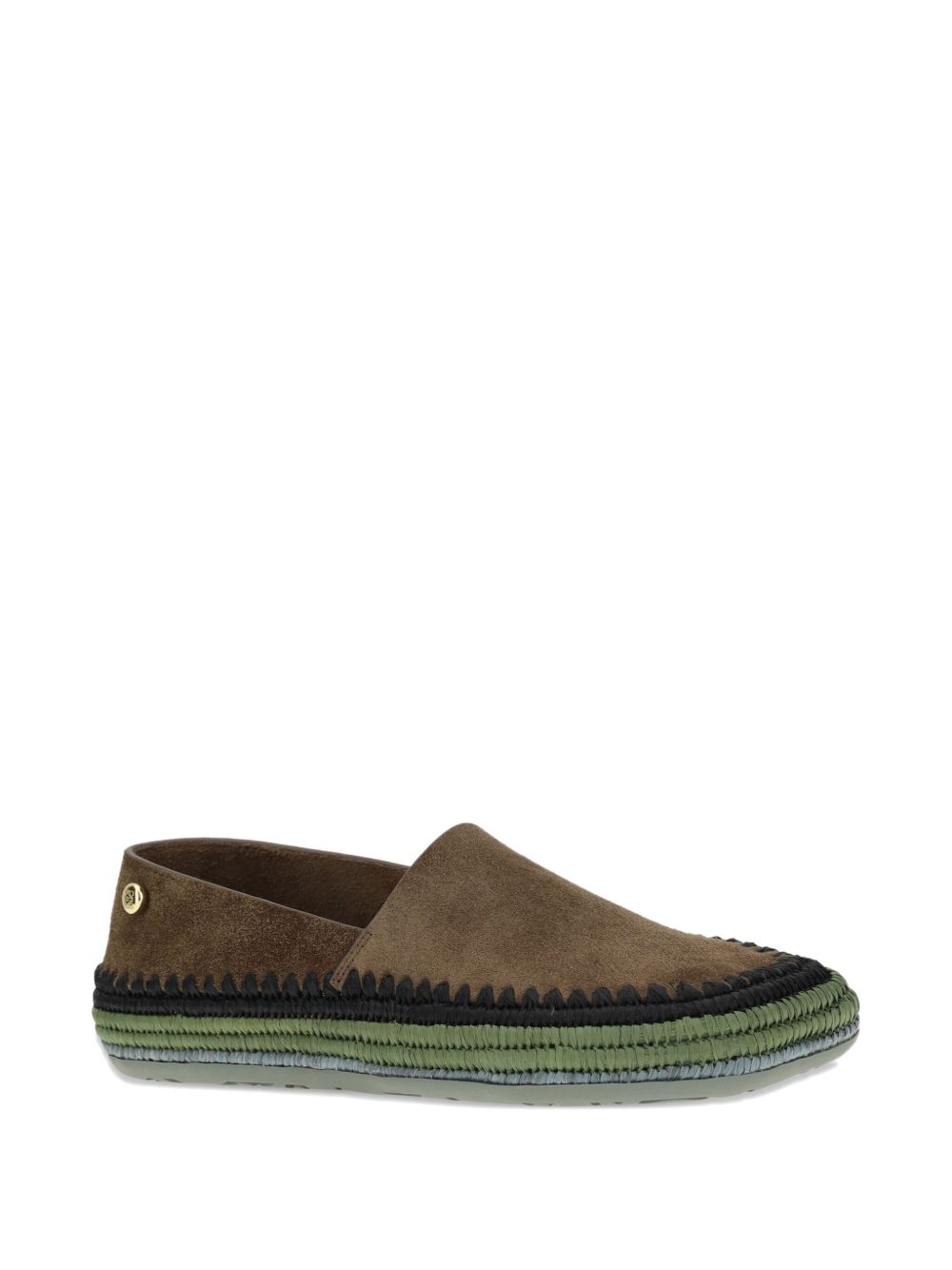 LOEWE Handcrafted Suede Espadrilles with Asymmetric Toe