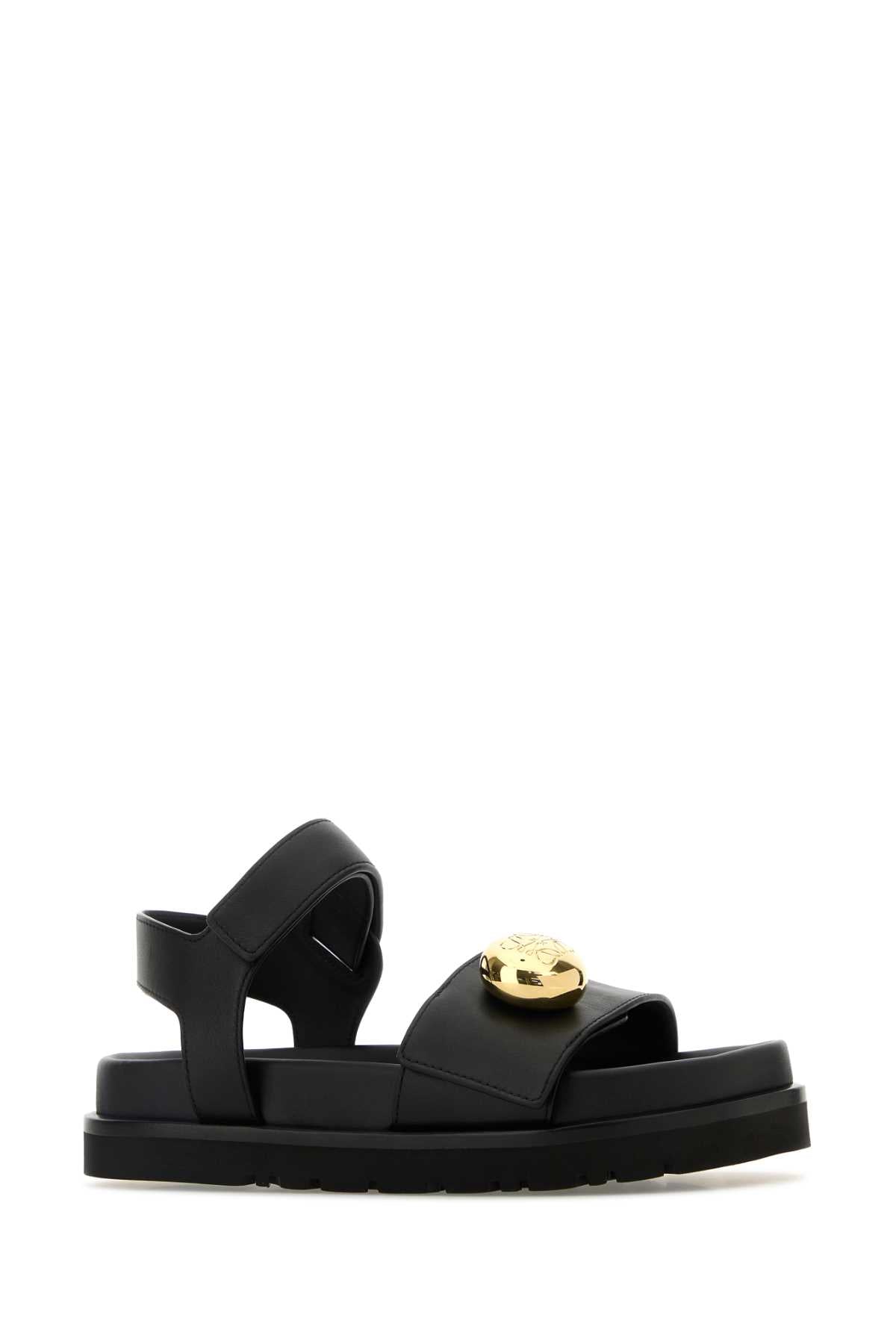 LOEWE Leather Pebble Sandals for Women