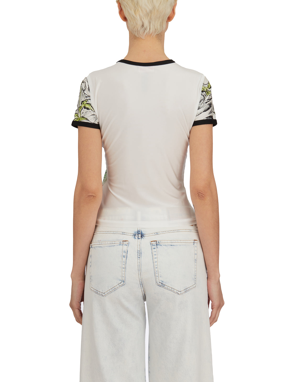 DIESEL Slim Fit Cut Sleeve T-Shirt - Size S